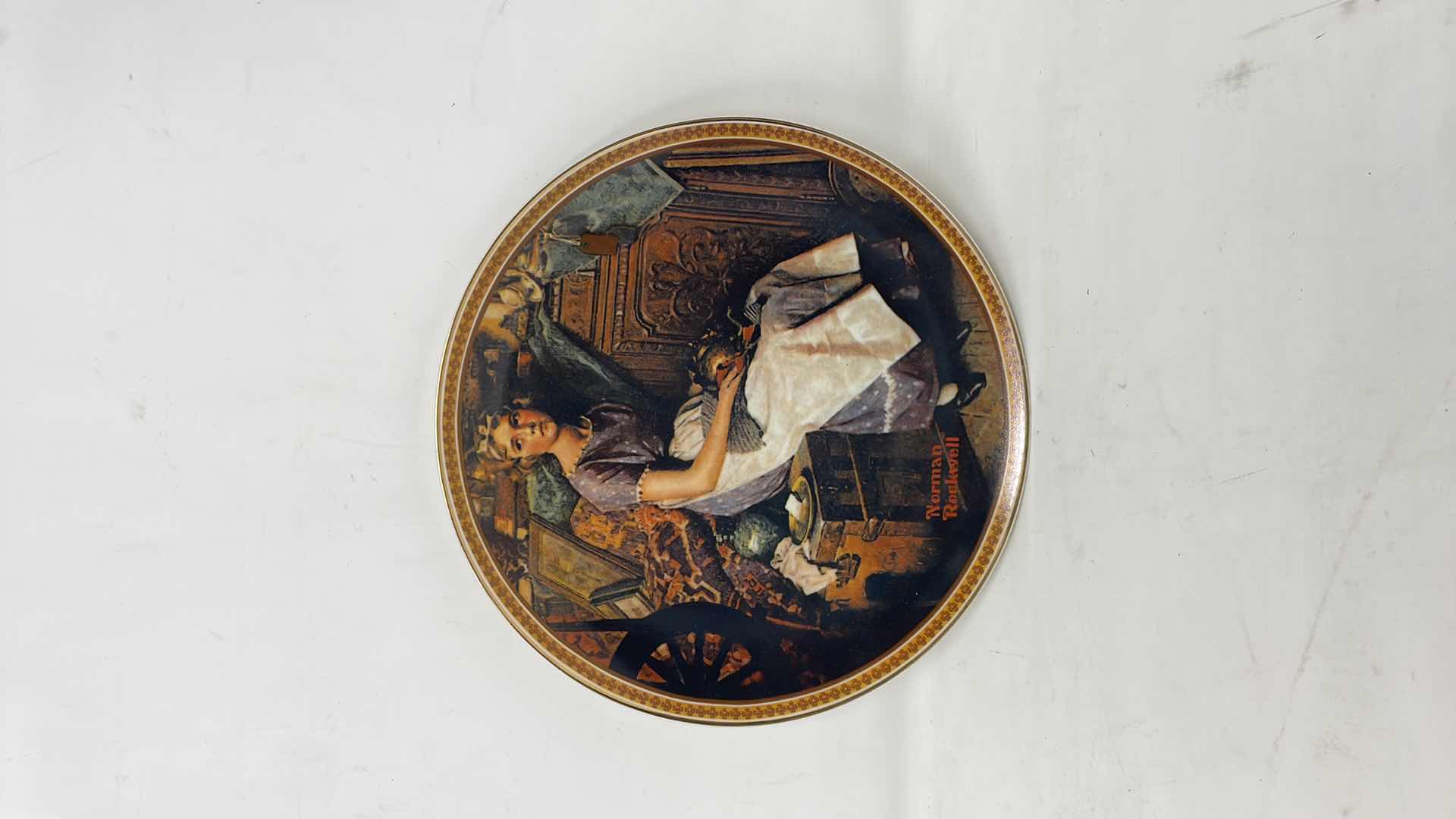 Photo 1 of NORMAN ROCKWELL KNOWLES BRADFORD EXCHANGE DECORATIVE PLATES WITH COA