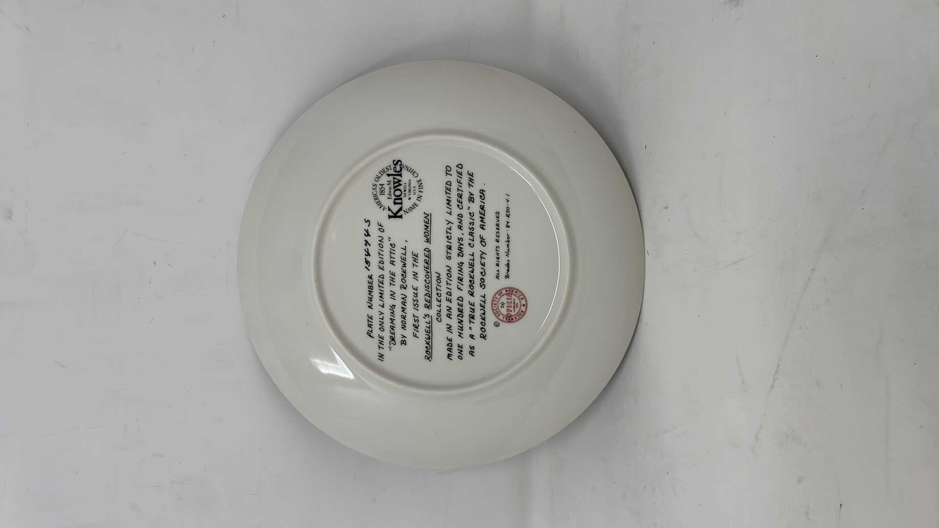 Photo 1 of NORMAN ROCKWELL KNOWLES BRADFORD EXCHANGE DECORATIVE PLATES WITH COA