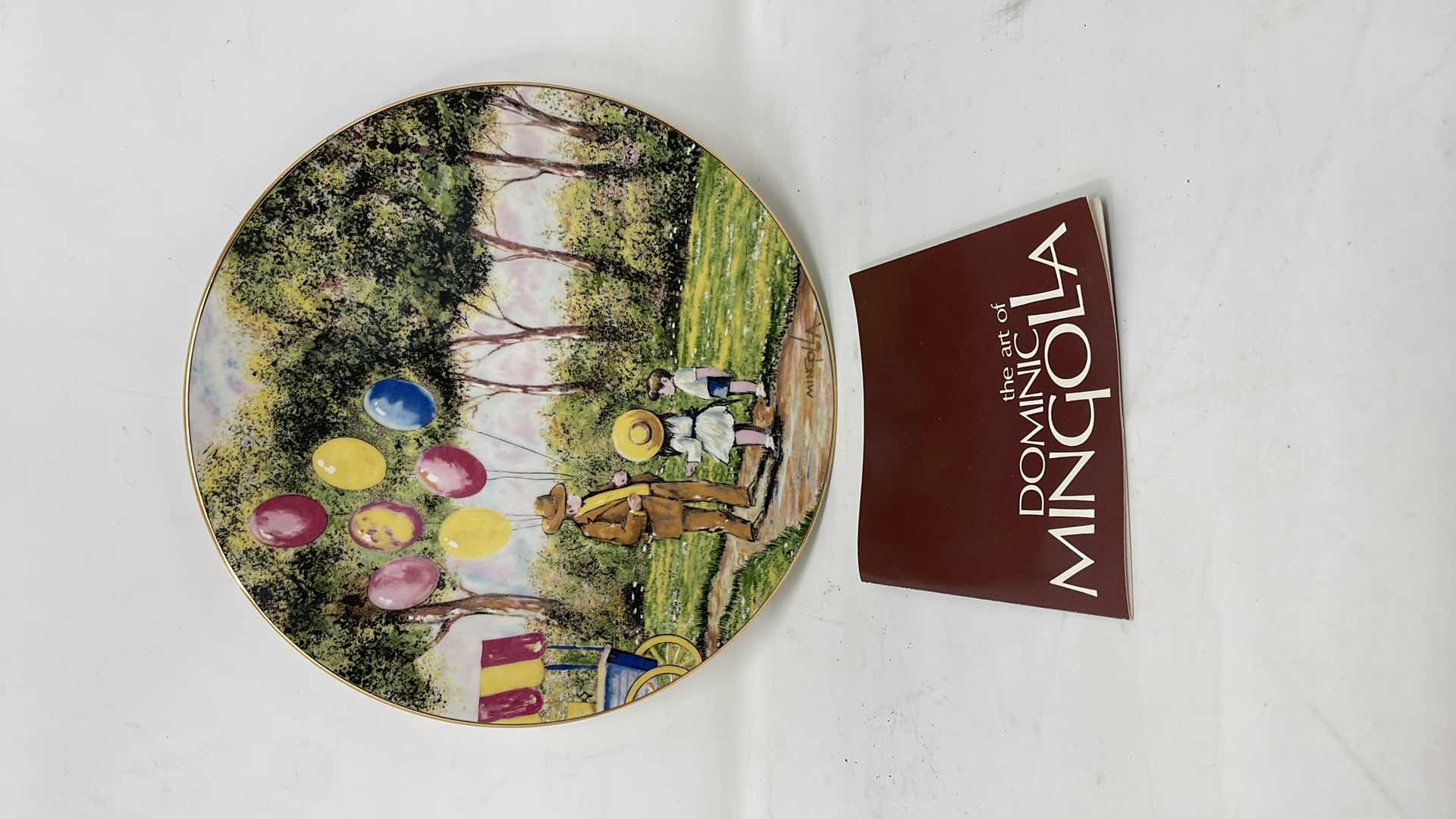 Photo 1 of 1979 DOMINIC MINGOLLA "THE BALLOON MAN" COLLECTOR PLATE ADORABLE