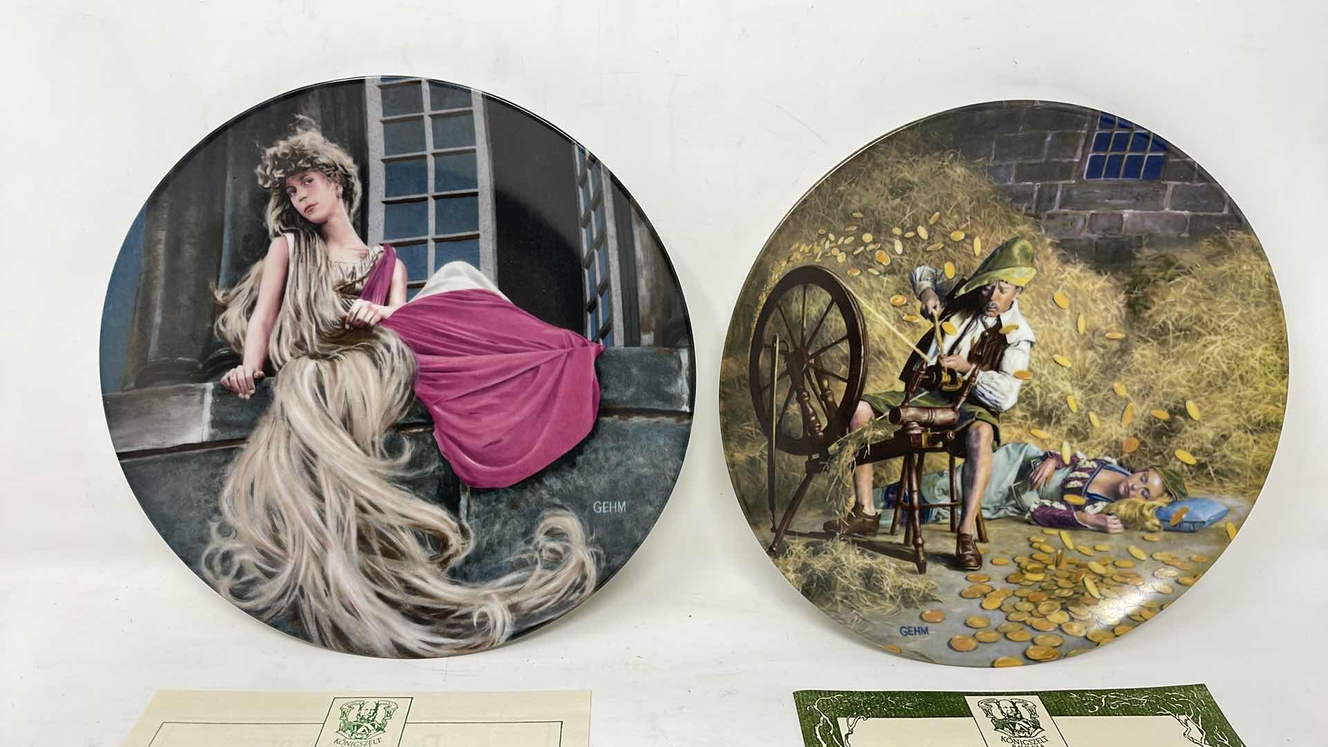 Photo 1 of KONIGSZELT BAYERN - CHARLES GEHM - GRIMMS FAIRY TALE - "RUMPELSTILZCHEN" - 9578C & “RAPUNZEL” - G1905