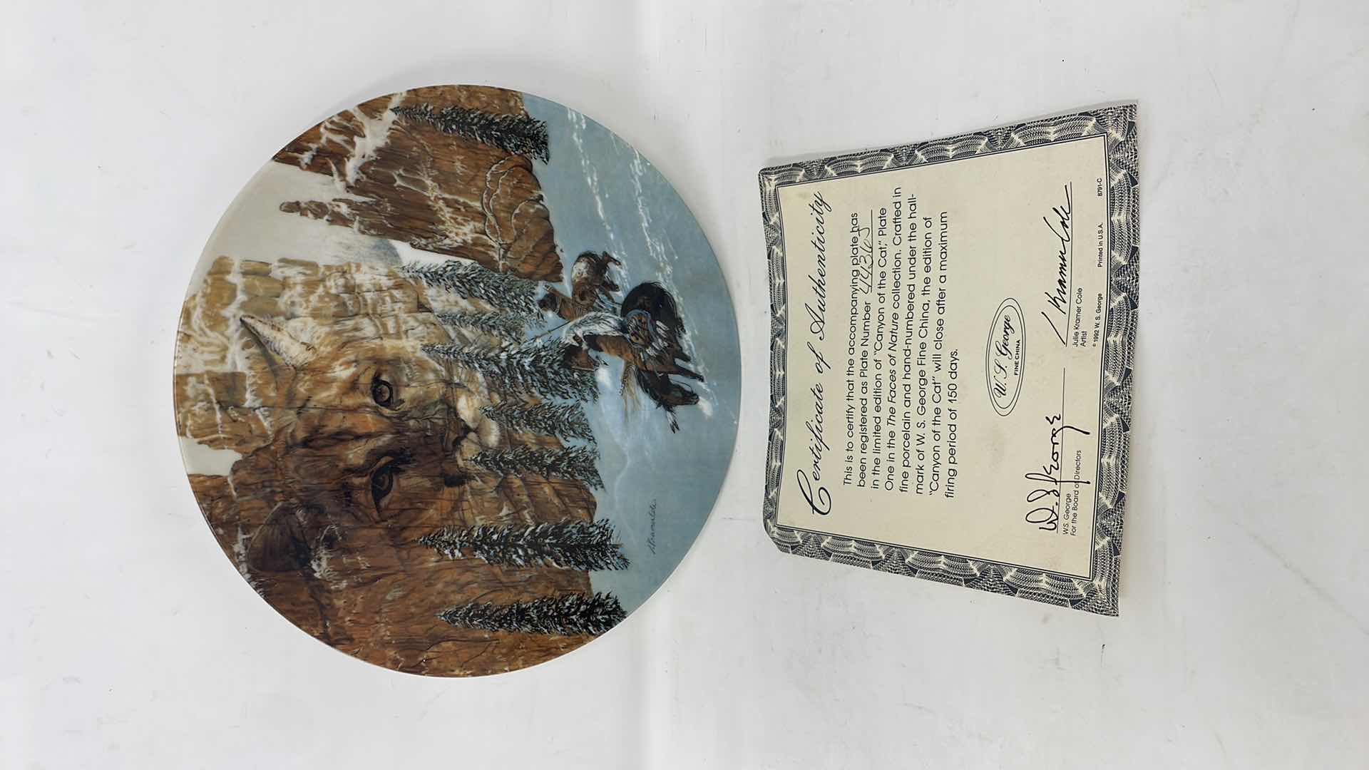 Photo 1 of "CANYON OF THE CAT" BY JULIE KRAMER COLE WITH COA