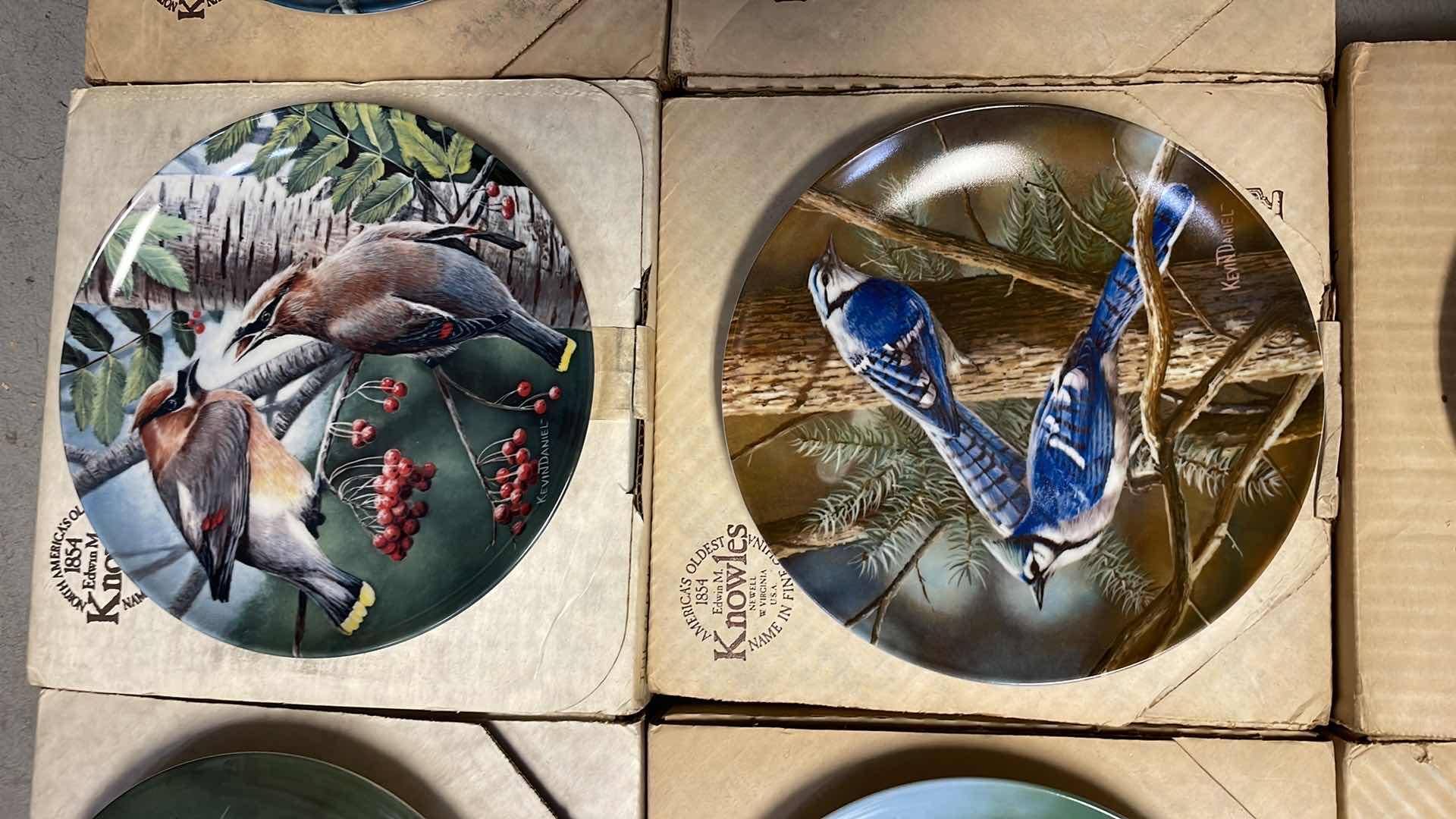 Photo 1 of "ENCYCLOPEDIA BRITANNICA BIRDS OF YOUR GARDEN COLLECTION" BY EDWIN M. KNOWLES ARTWORK BY KEVIN DANIEL WITH COA