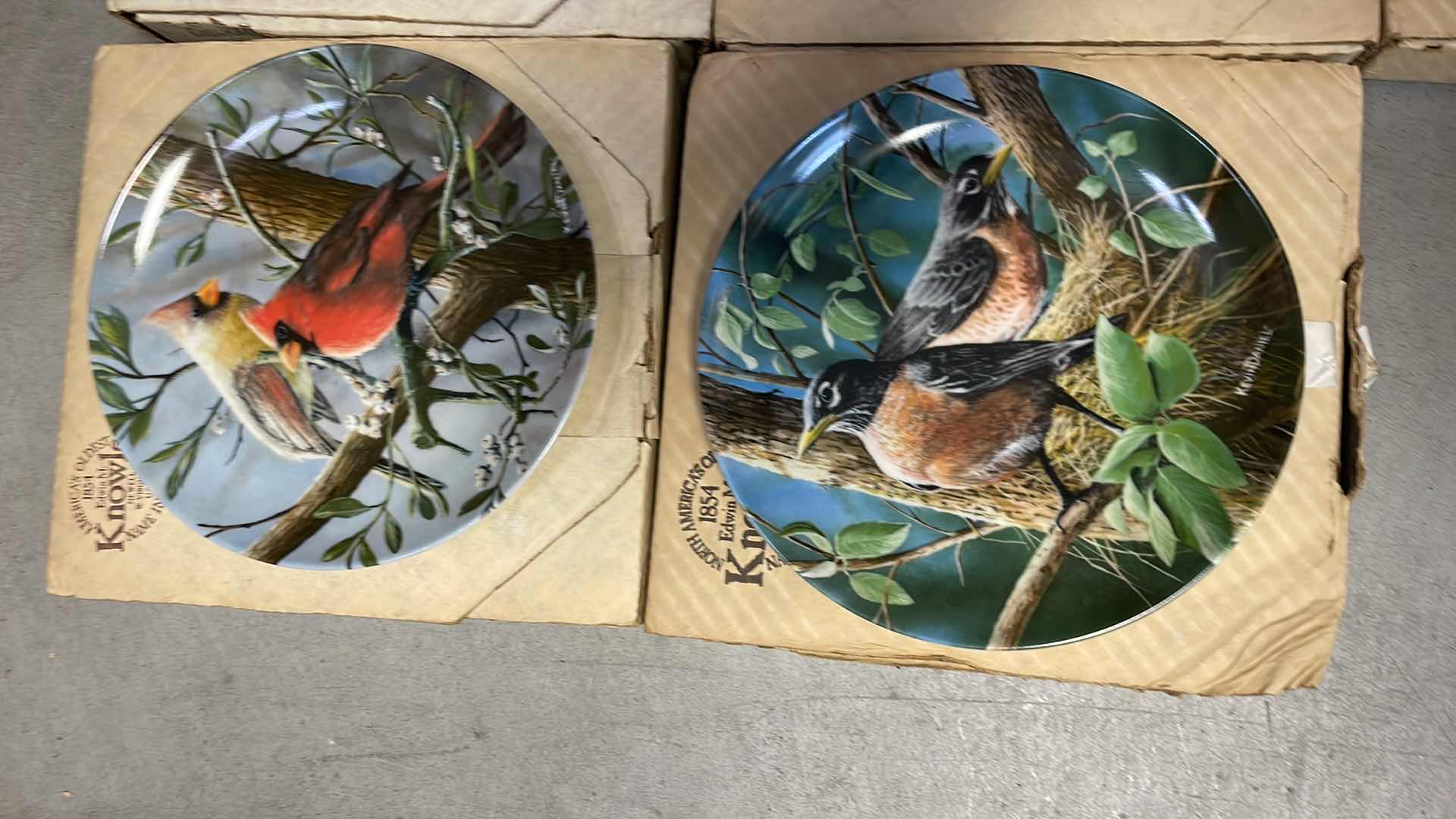 Photo 1 of "ENCYCLOPEDIA BRITANNICA BIRDS OF YOUR GARDEN COLLECTION" BY EDWIN M. KNOWLES ARTWORK BY KEVIN DANIEL WITH COA