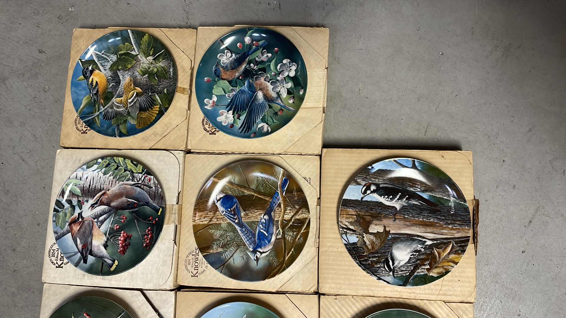 Photo 1 of "ENCYCLOPEDIA BRITANNICA BIRDS OF YOUR GARDEN COLLECTION" BY EDWIN M. KNOWLES ARTWORK BY KEVIN DANIEL WITH COA