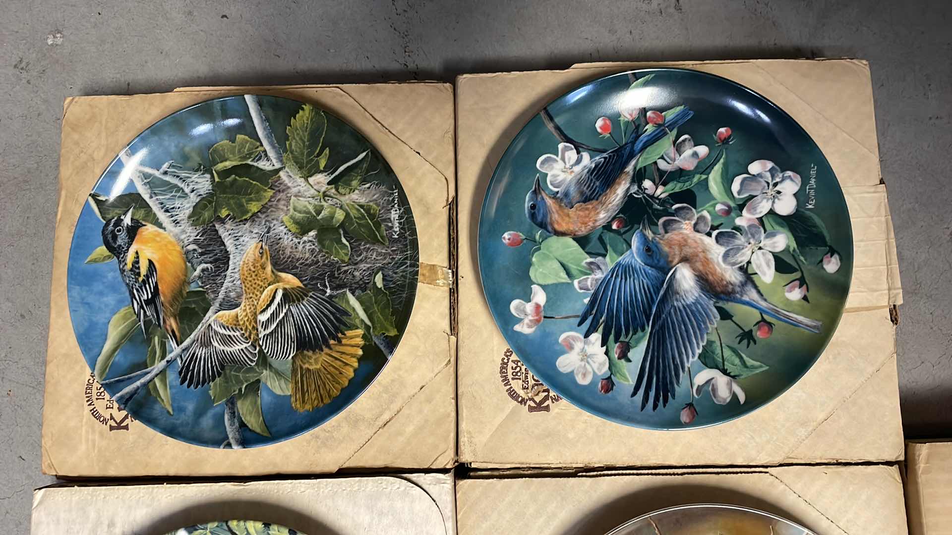 Photo 1 of "ENCYCLOPEDIA BRITANNICA BIRDS OF YOUR GARDEN COLLECTION" BY EDWIN M. KNOWLES ARTWORK BY KEVIN DANIEL WITH COA