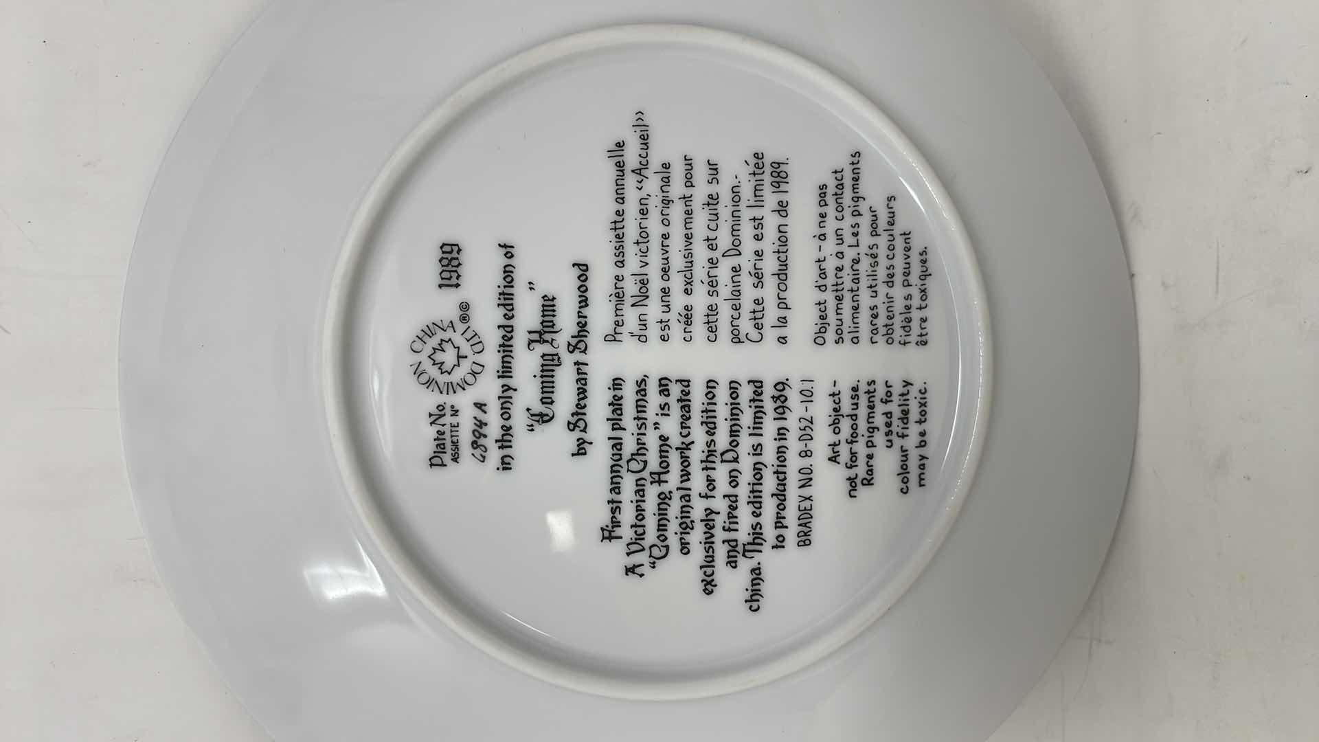 Photo 1 of "COMING HOME" COLLECTOR PLATE BY STEWART SHERWOOD WITH CERTIFICATE