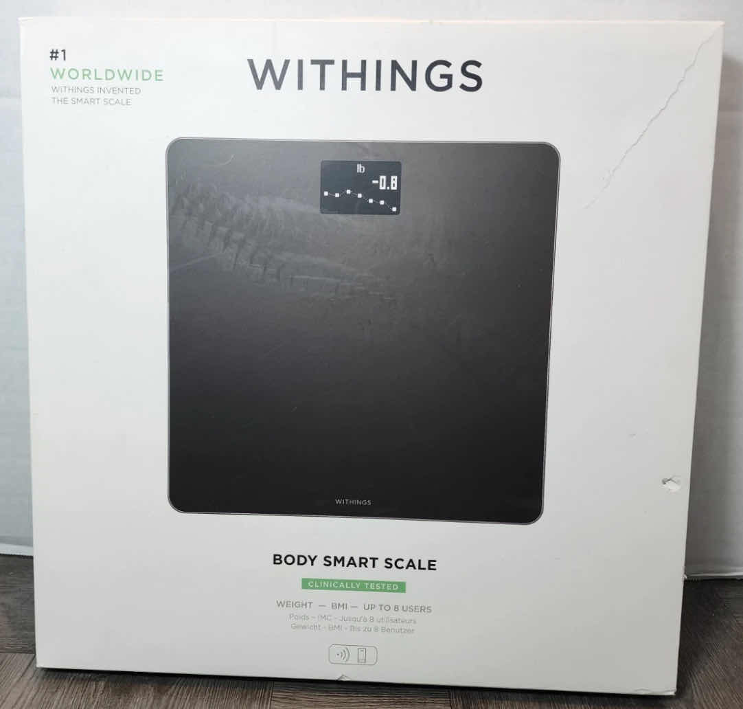 Photo 1 of NEW WITHINGS WBS06 SMART WI-FI BMI BODY SCALE BLACK READ