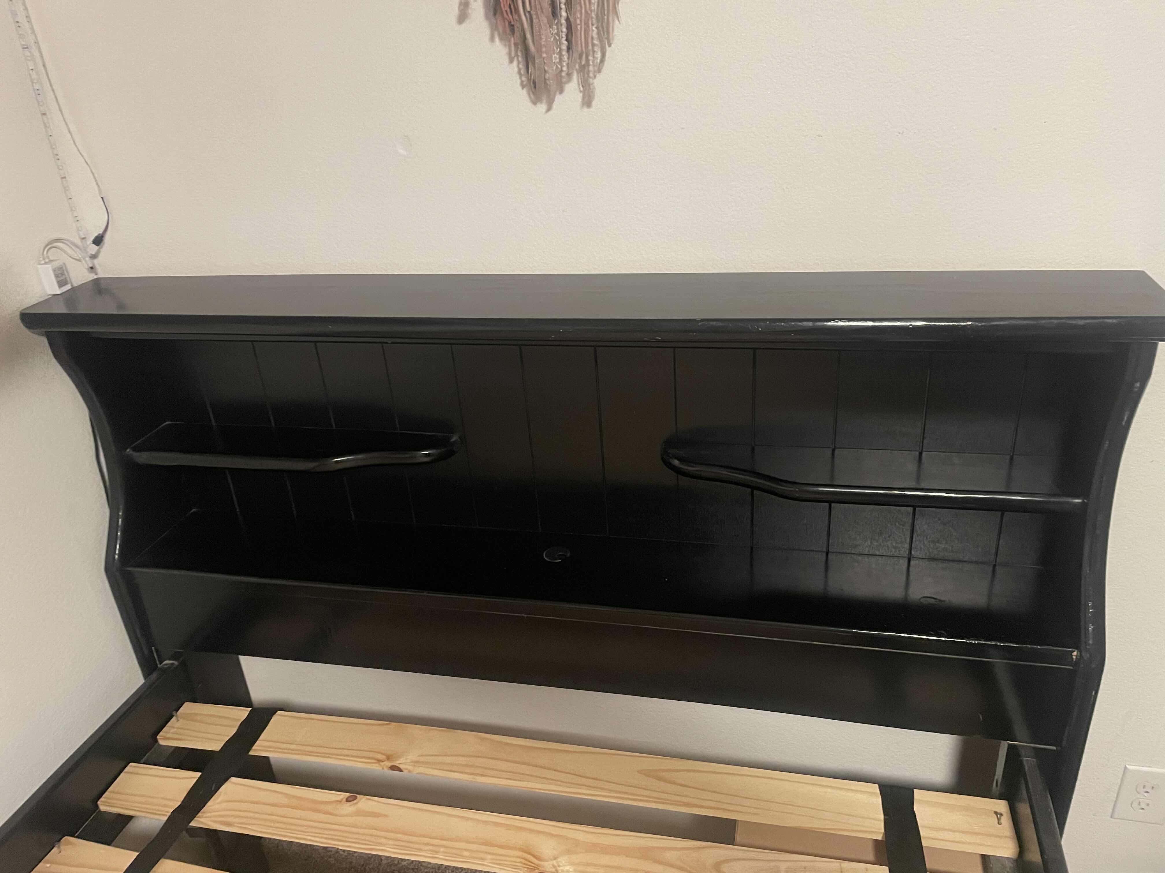 Photo 1 of SUMMIT BLACK FULL WOOD BOOKCASE BED WITH 4-DRAWER STORAGE UNIT