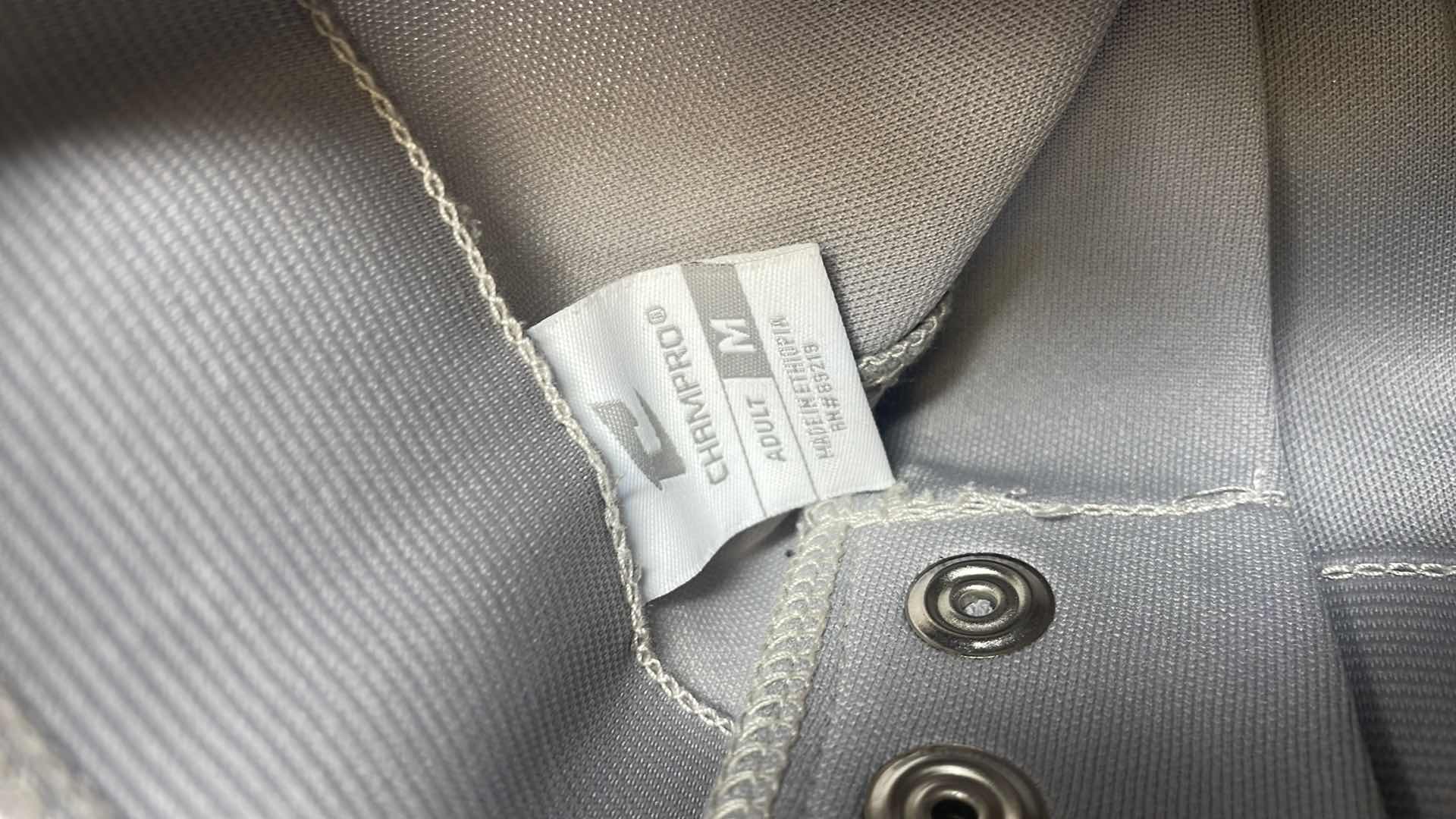 Photo 3 of CHAMPRO BASEBALL PANTS MENS ADULT MEDIUM GRAY (2)