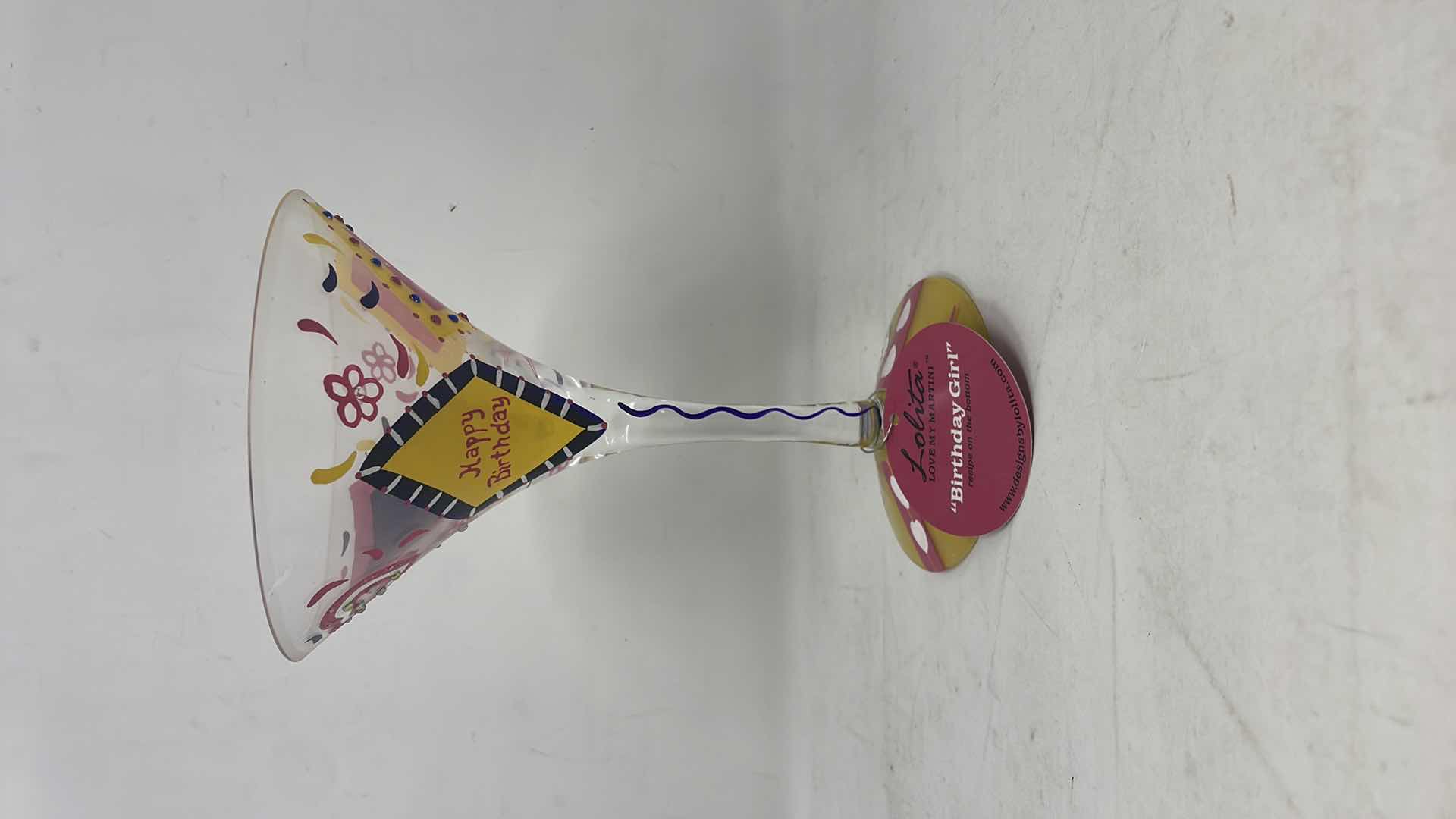 Photo 1 of LOLITA LOVE MY MARTINI GLASS, BIRTHDAY GIRL