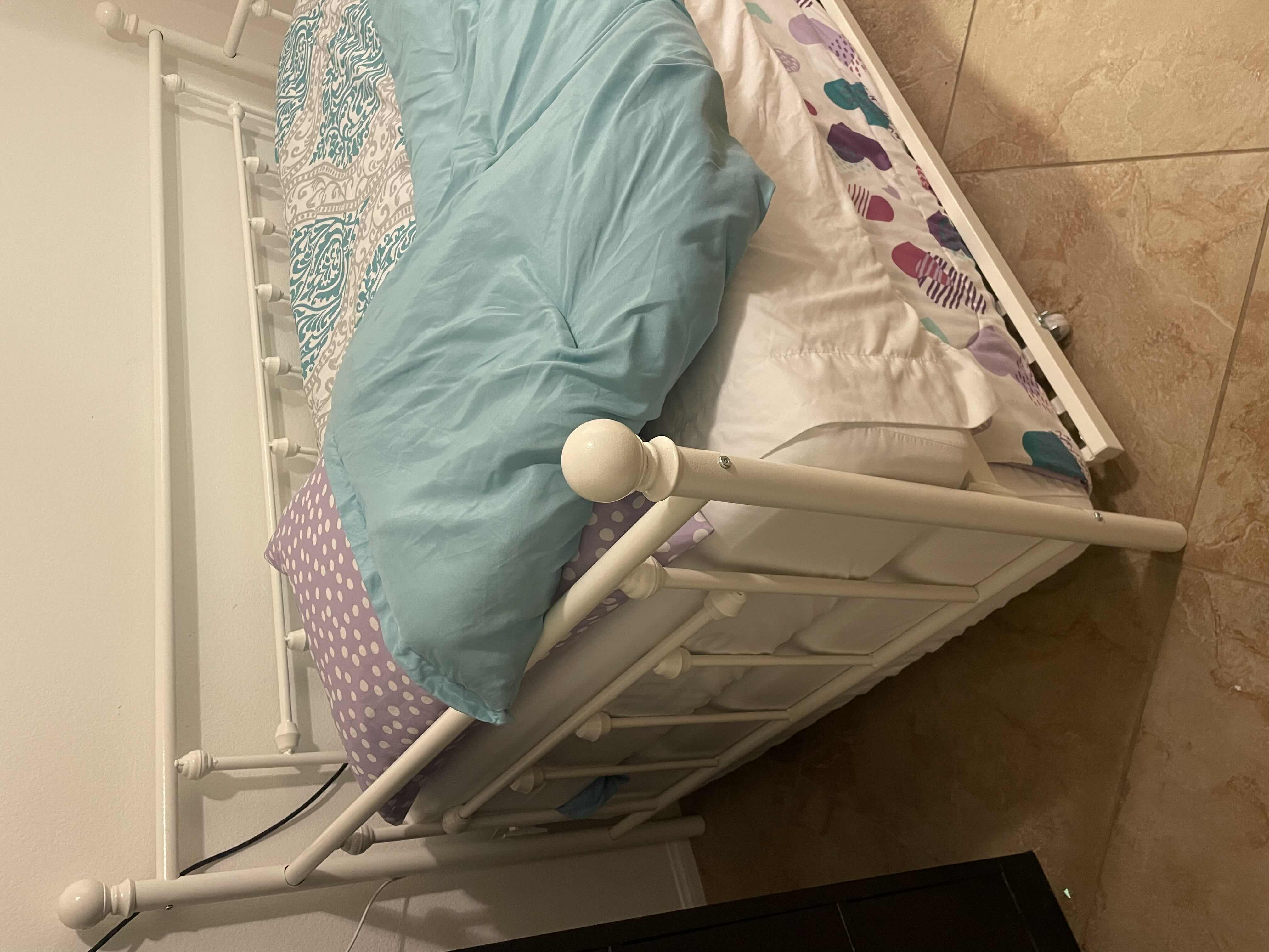 Photo 1 of DAY BED WITH 2 TWIN MATTRESSES BARELY USED WITH SHEETS AND COMFORTERS