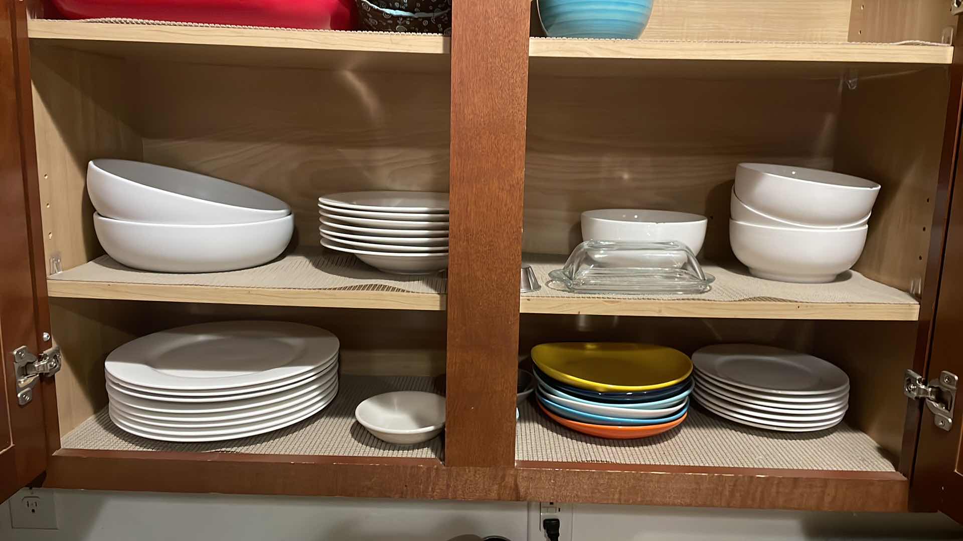 Photo 1 of CONTENTS OF SHELVES PLATES BOWLS