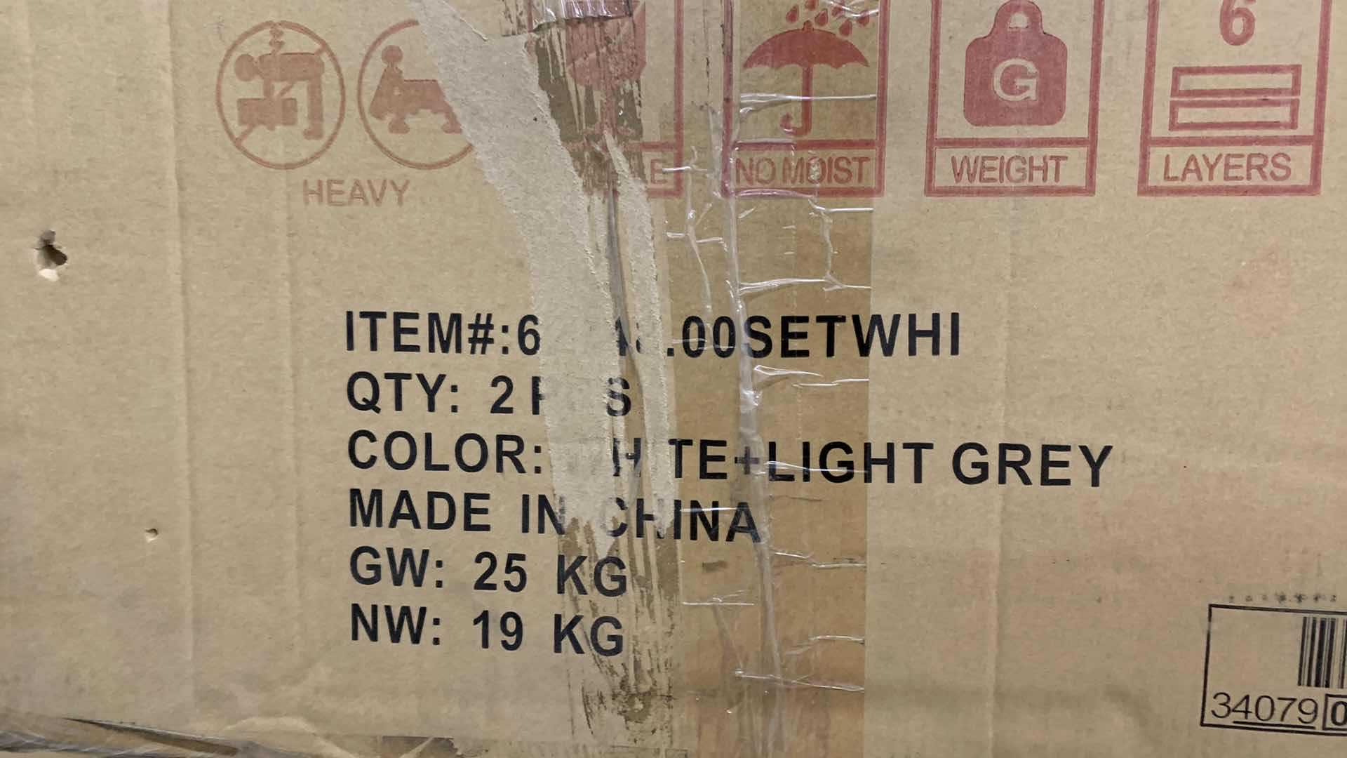 Photo 1 of OUTDOOR CHAIR AND WOODEN TABLE MODEL 62748.00SETWHI