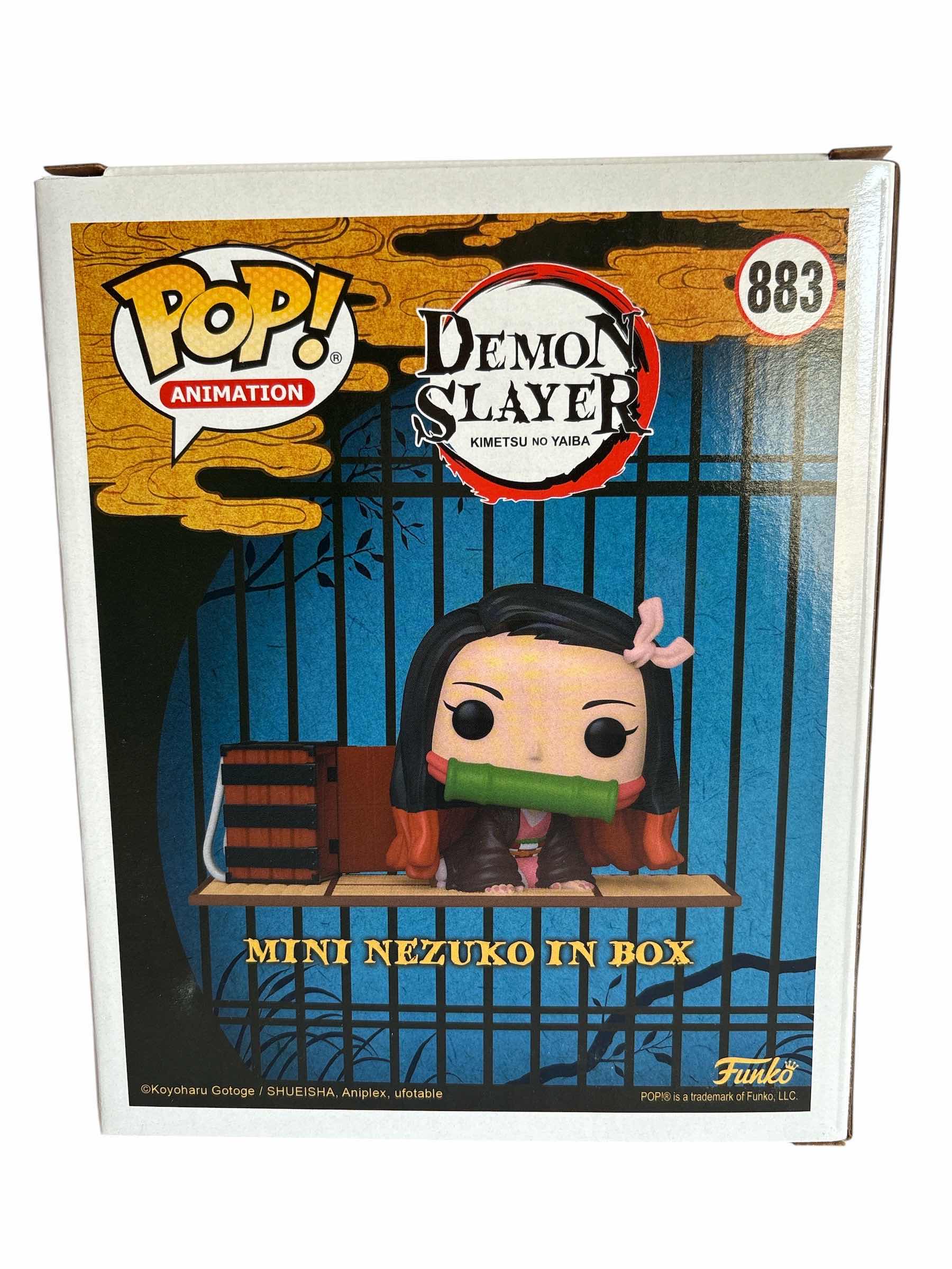 Photo 1 of NIB FUNKO POP DEMON SLAYER MINU NEZUKO