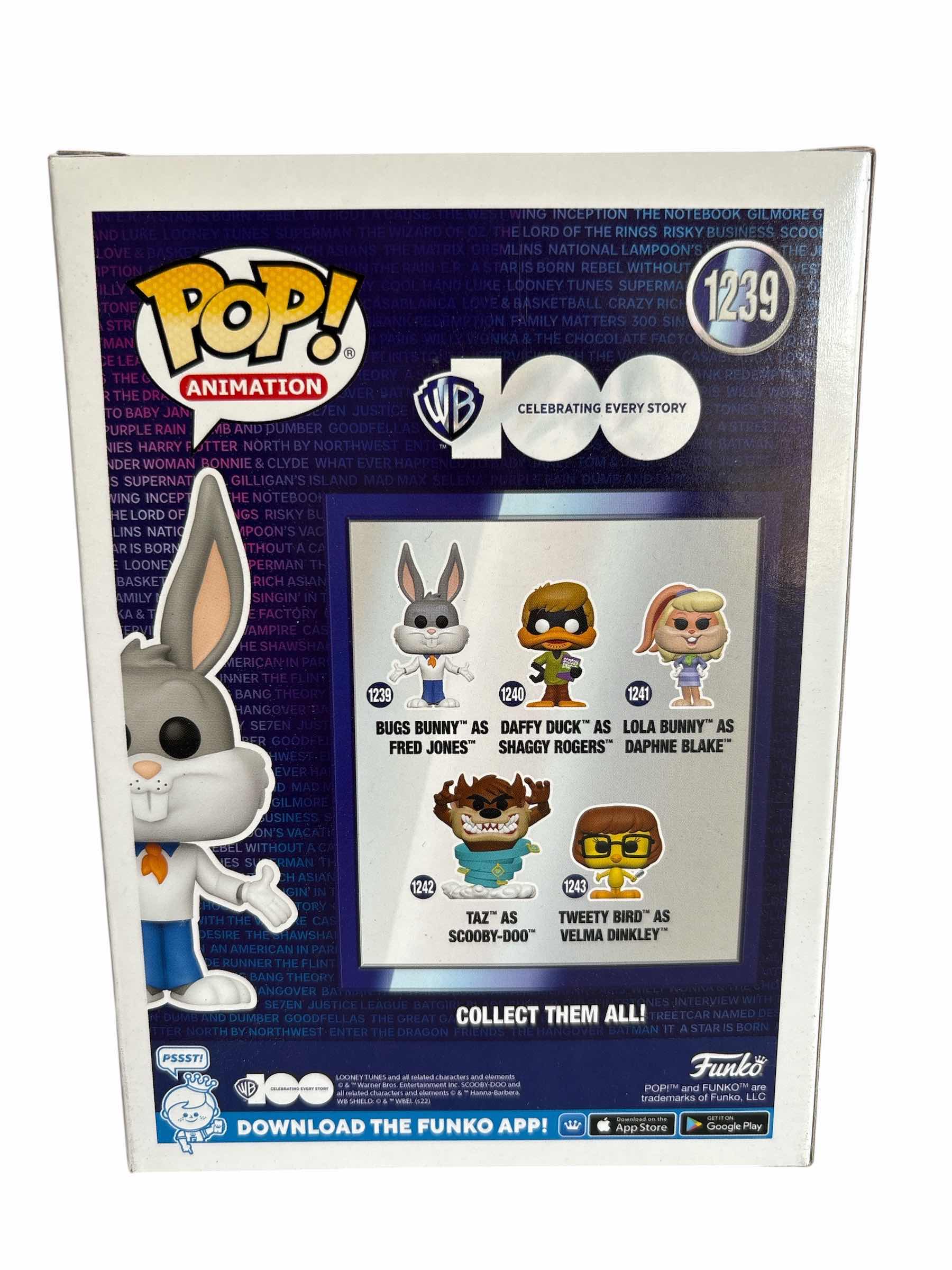 Photo 1 of NIB FUNKO POP BUGS BUNNY AS FRED JONES