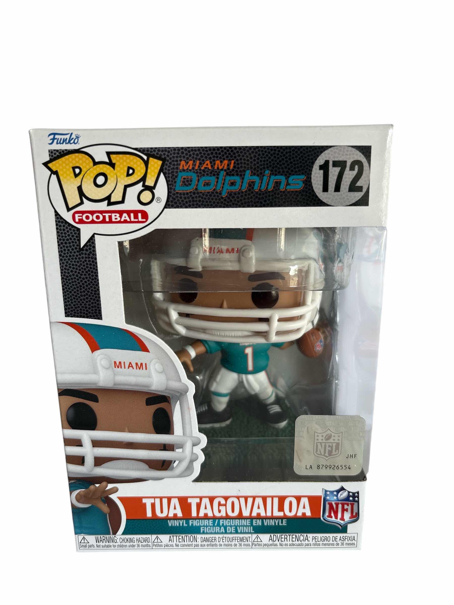 Photo 1 of NIB FUNKO POP MIAMI DOLPHINS TUA TAGOVAILOA
