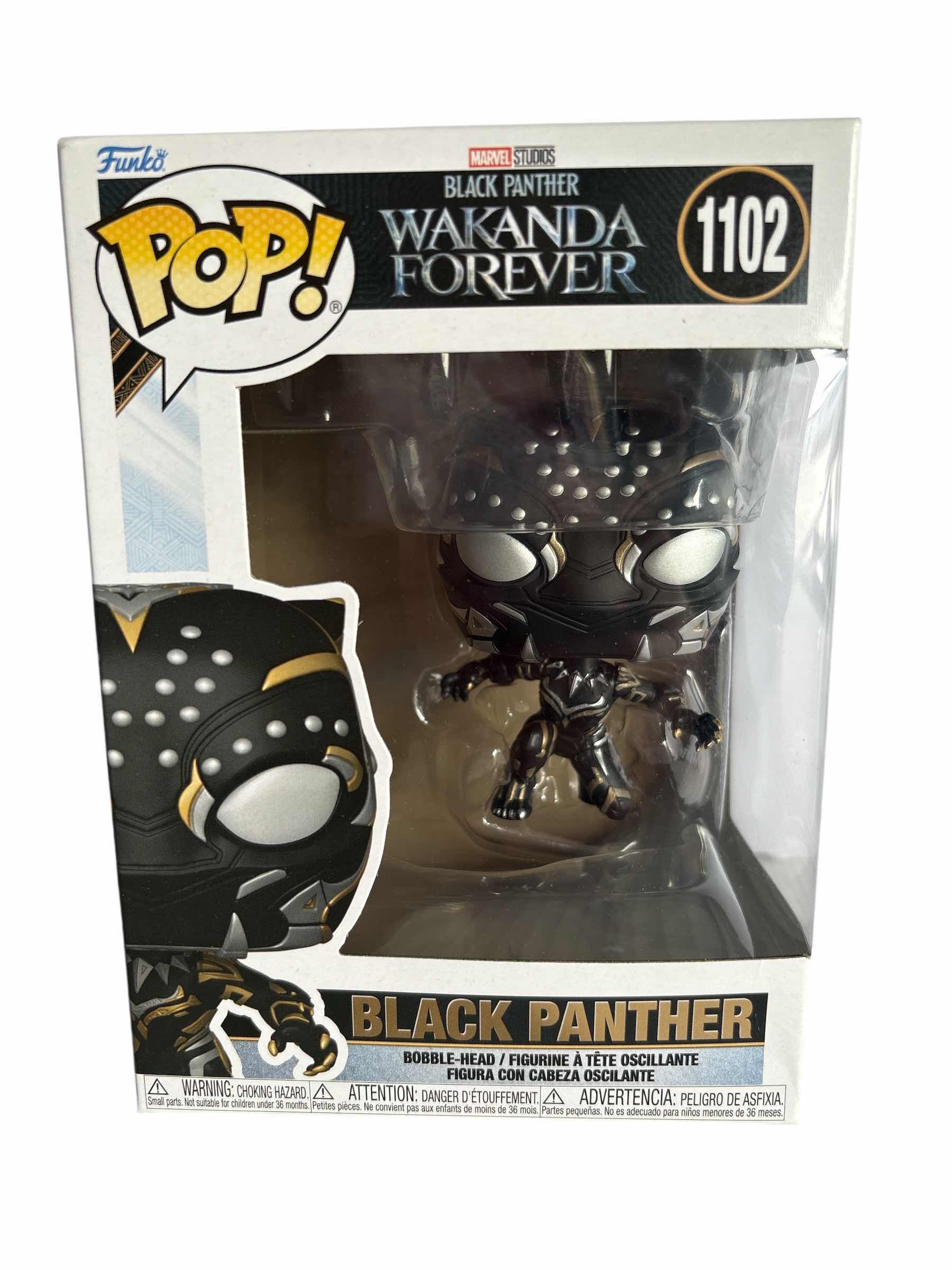 Photo 1 of NIB FUNKO POP BLACK PANTHER WAKANDA FOREVER BLACK PANTHER