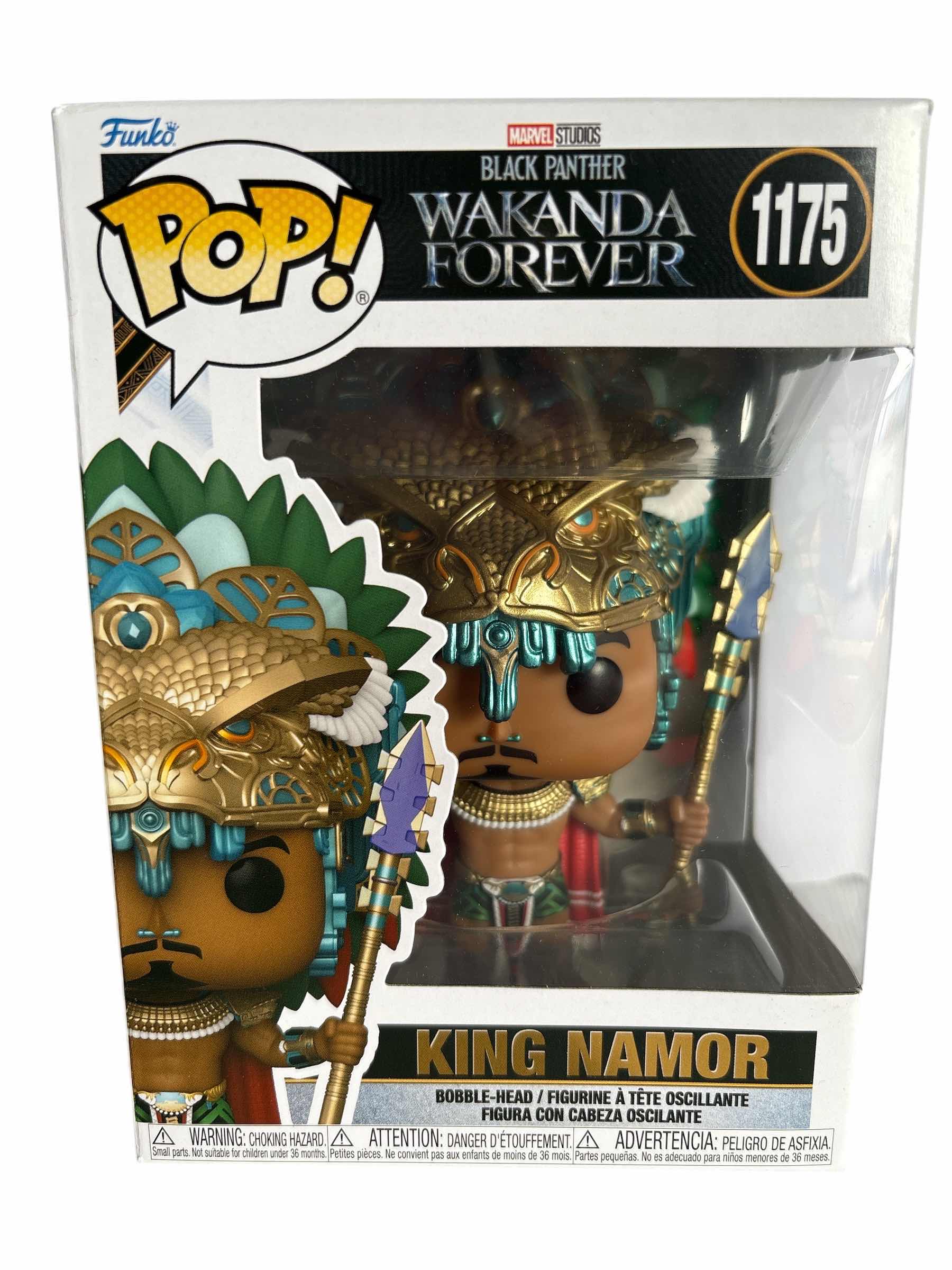 Photo 1 of NIB FUNKO POP BLACK PANTHER WAKANDA FOREVER KING NAMOR