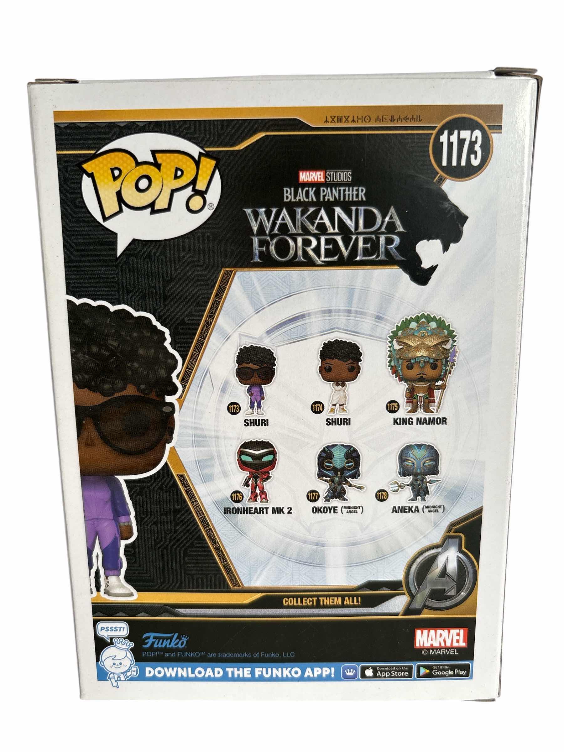 Photo 1 of NIB FUNKO POP BLACK PANTHER WAKANDA FOREVER SHURI