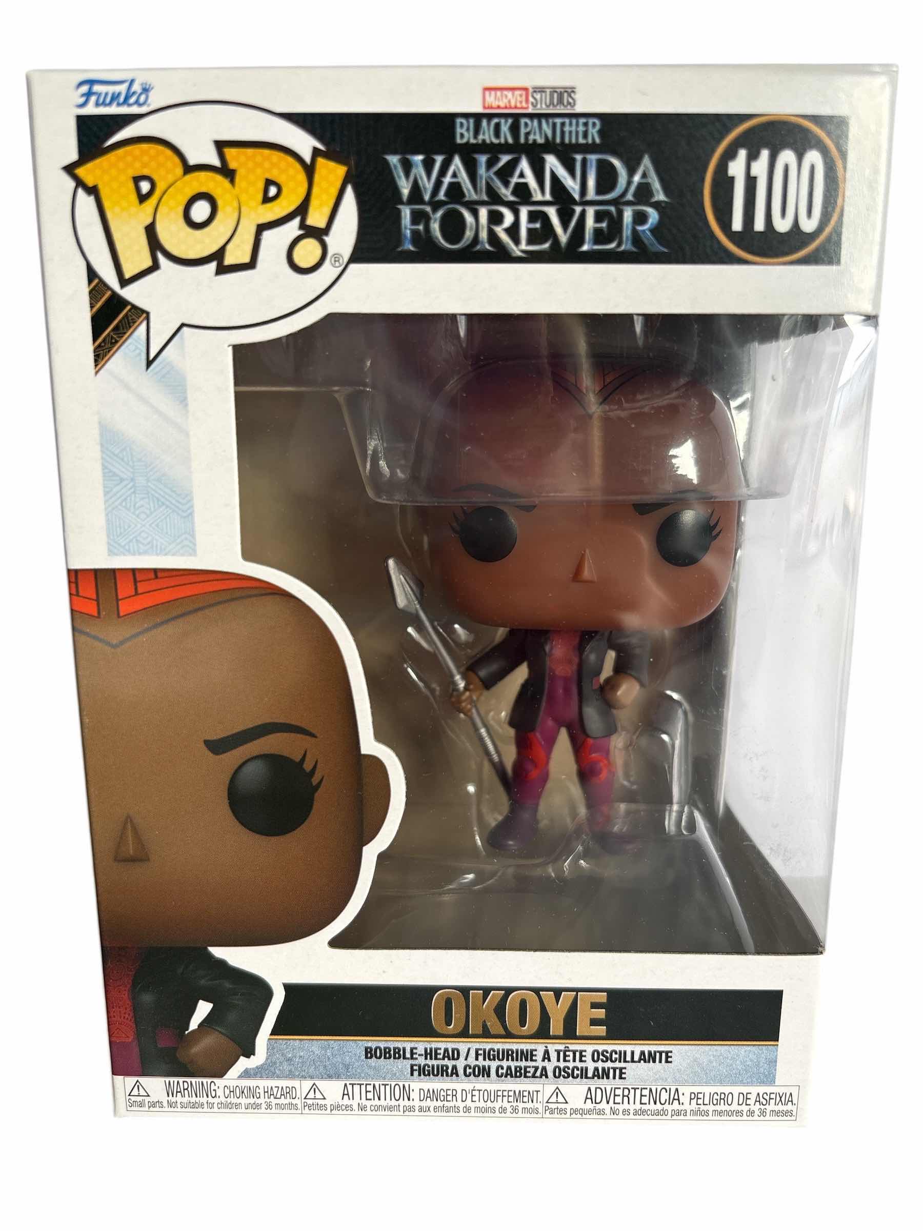 Photo 1 of NIB FUNKO POP BLACK PANTHER WAKANDA FOREVER OKOYE