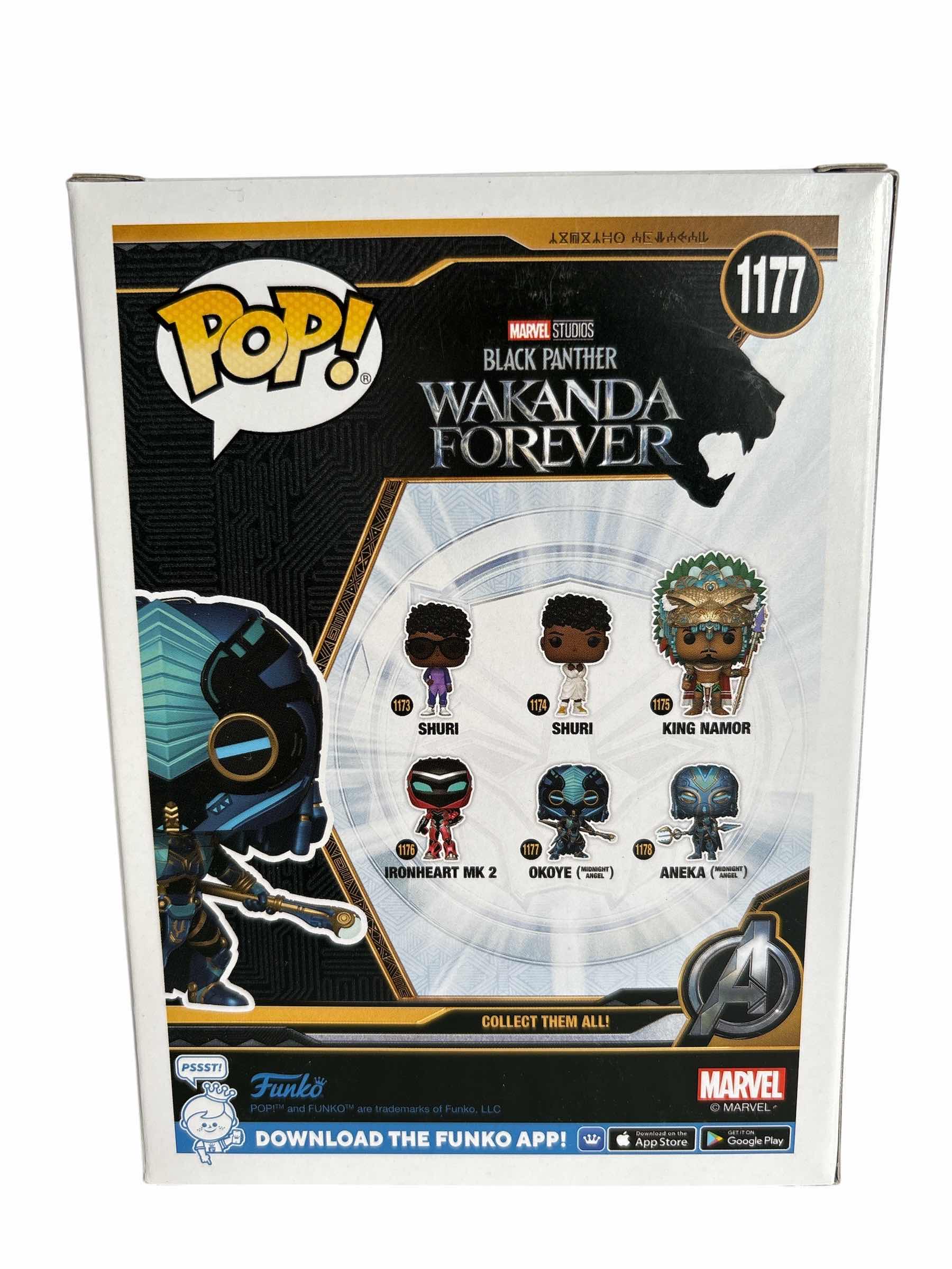 Photo 1 of NIB FUNKO POP BLACK PANTHER WAKANDA FOREVER OKOYE