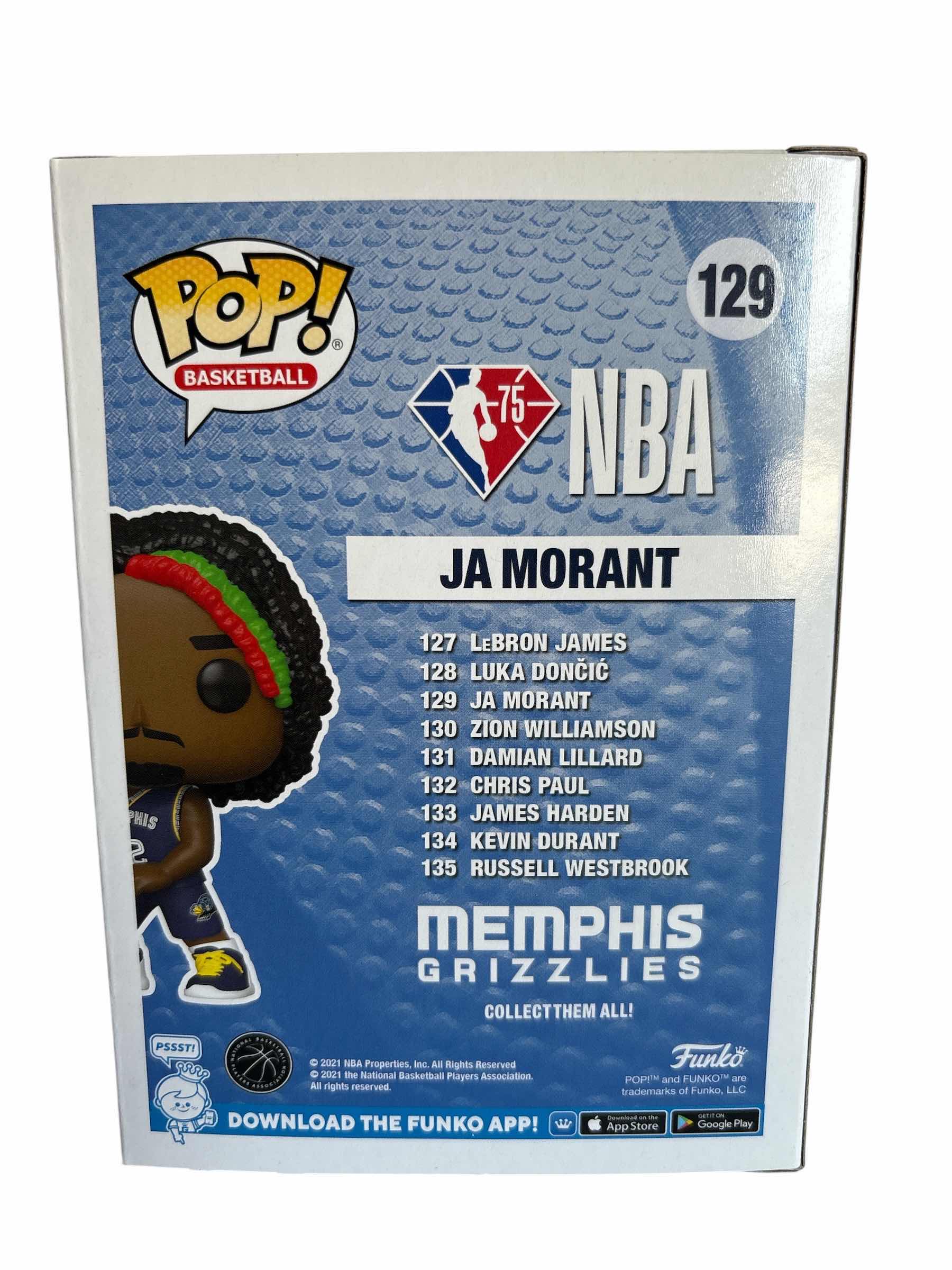 Photo 1 of NIB FUNKO POP MEMPHIS GRIZZLIES JA MORANT