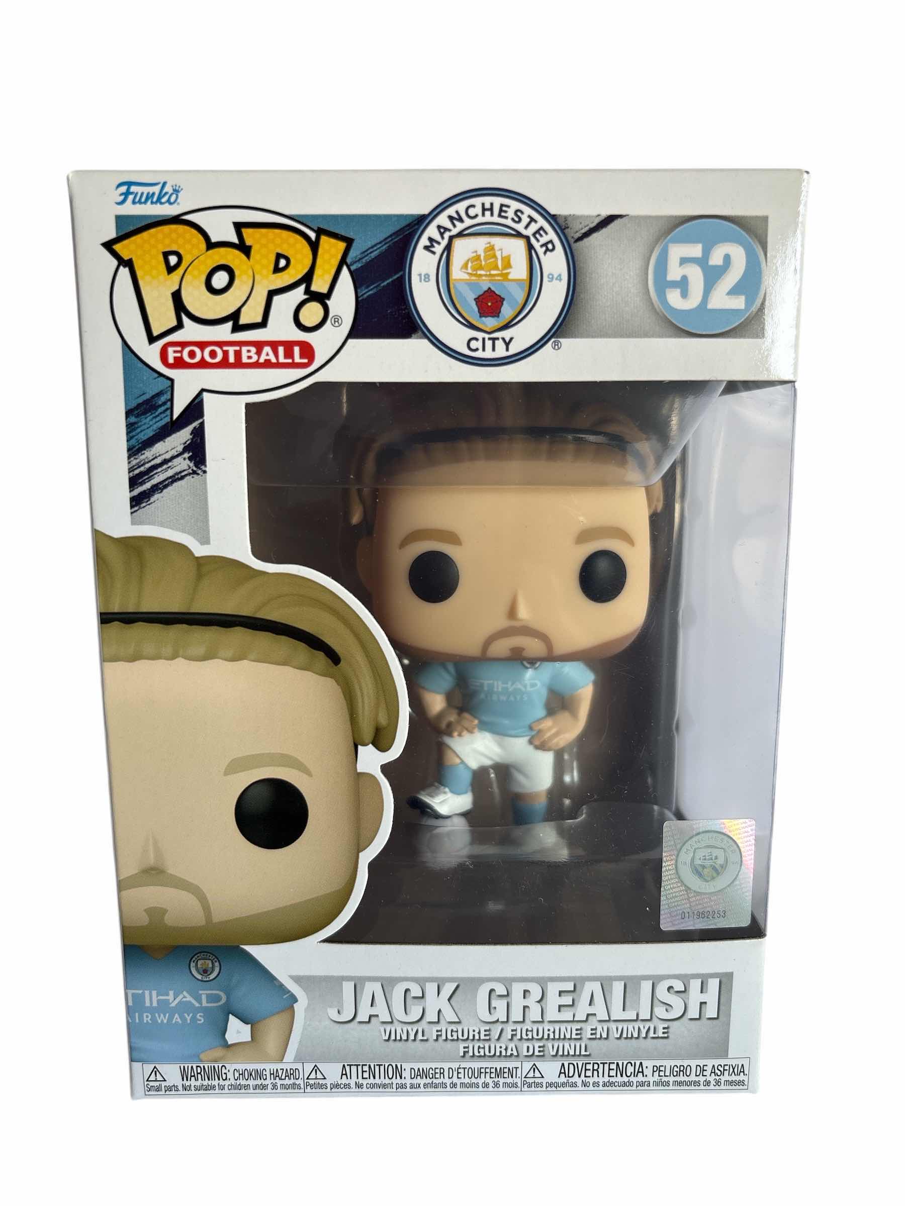 Photo 1 of NIB FUNKO POP MANCHESTER CITY SOCCER JACK GREALISH