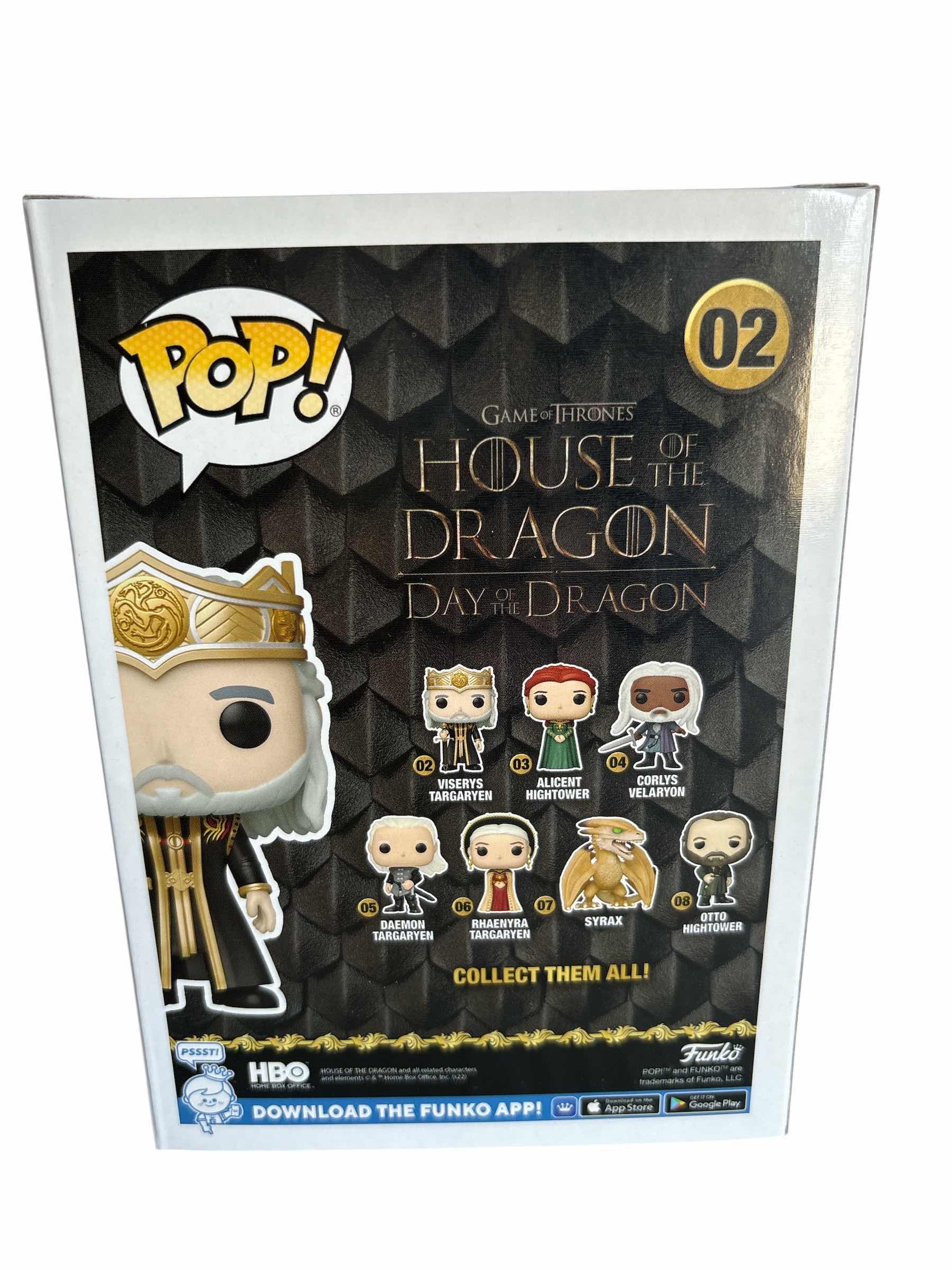 Photo 1 of NIB FUNKO POP GAMES OF THRONES VISERYS TARGARYEN