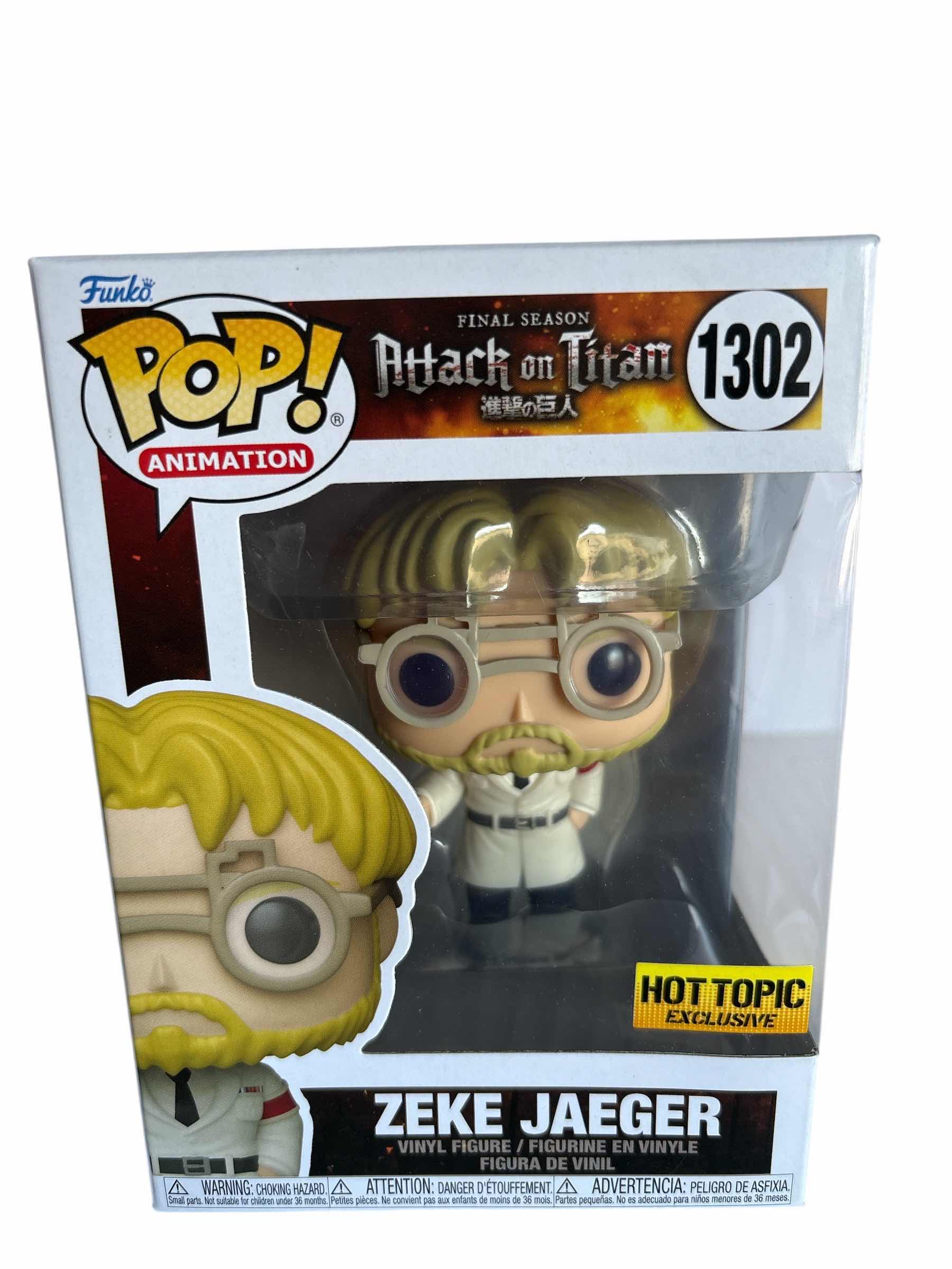 Photo 1 of NIB FUNKO POP ATTACK ON TITAN ZEKE JAEGER
