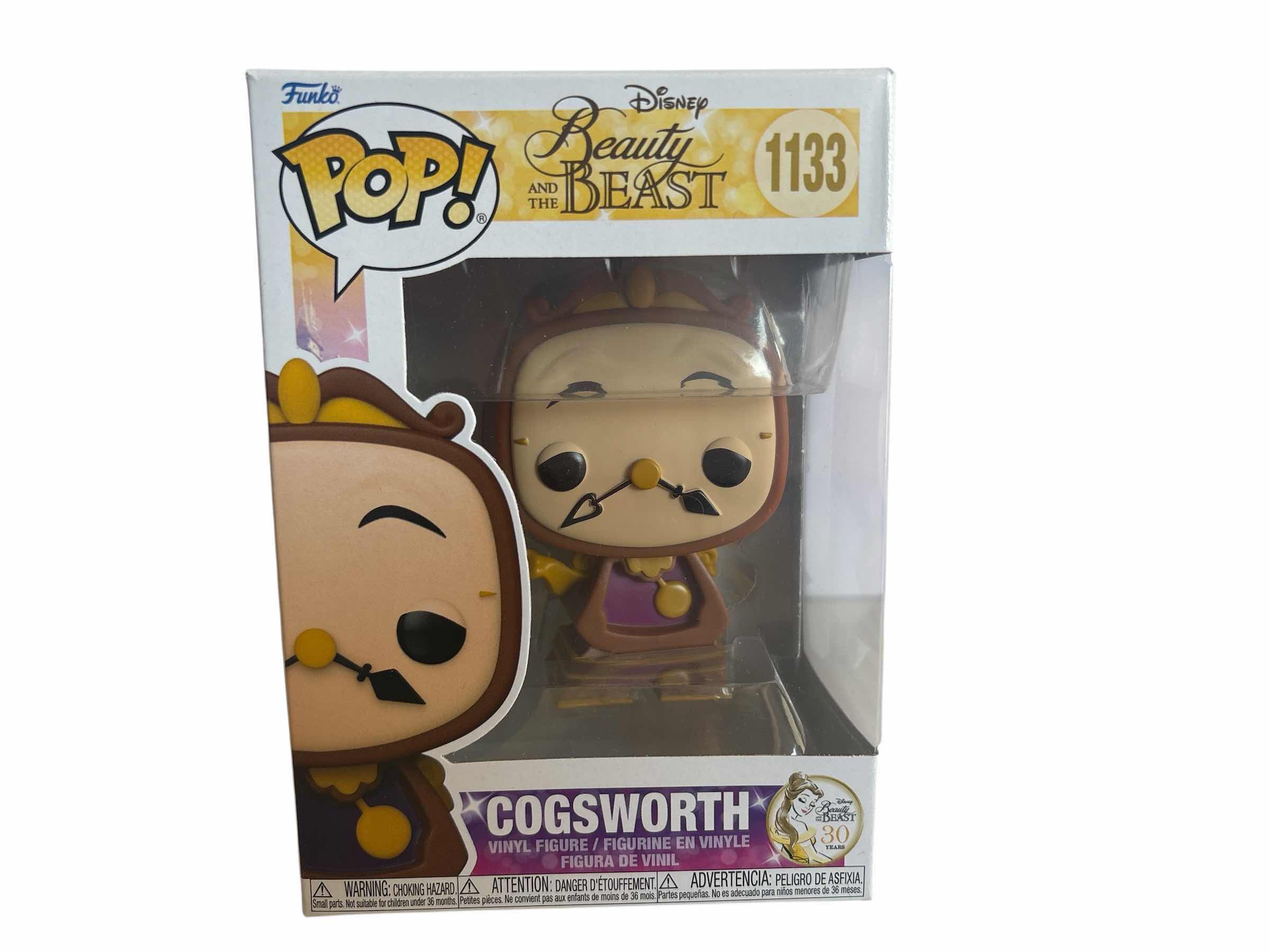 Photo 1 of NIB FUNKO POP DISNEY BUETY AND THE BEAST COGSWORTH