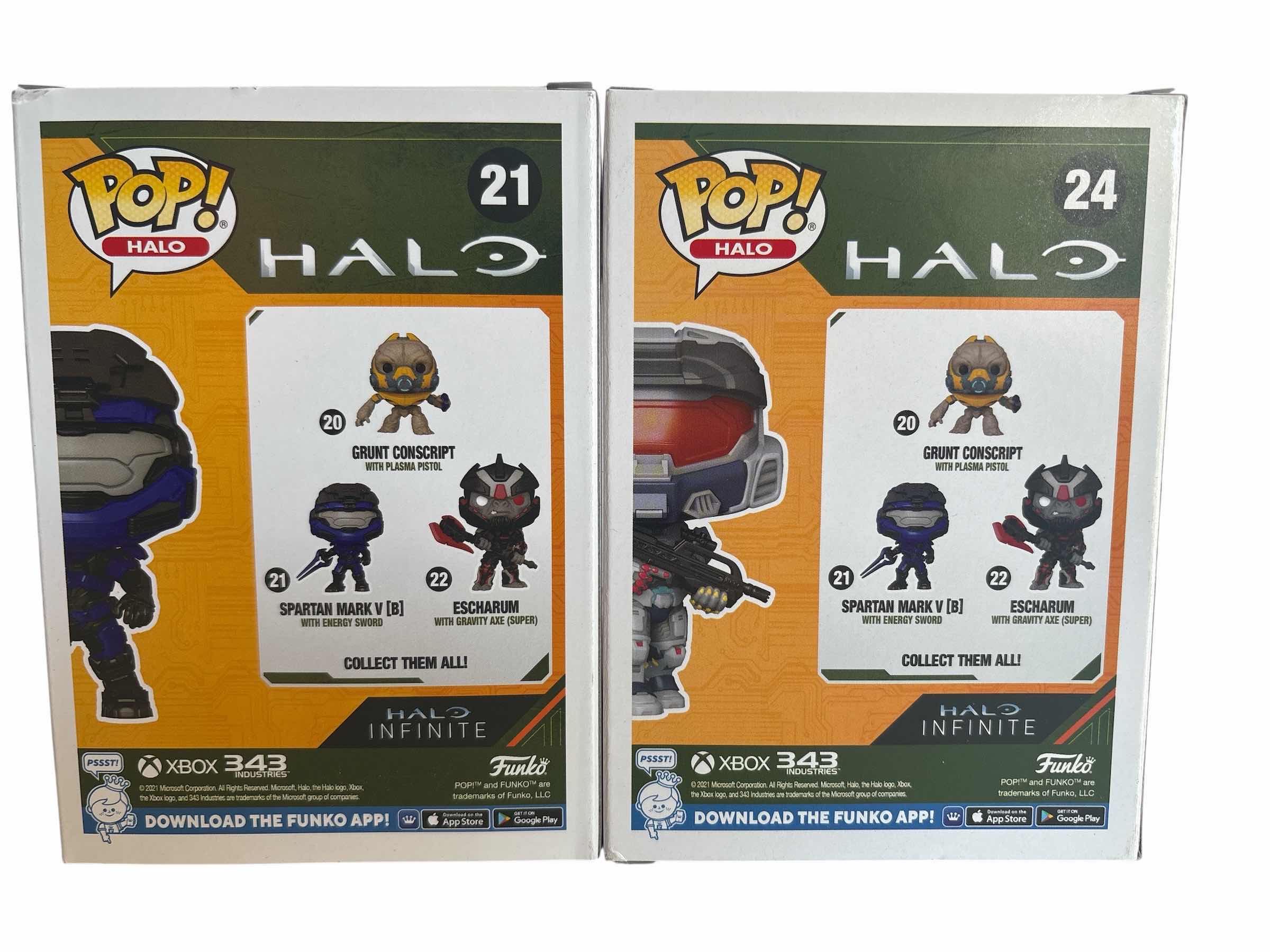 Photo 1 of (2)PCS HALO SPARTAN MARKV AND SPARTAN MARK VII