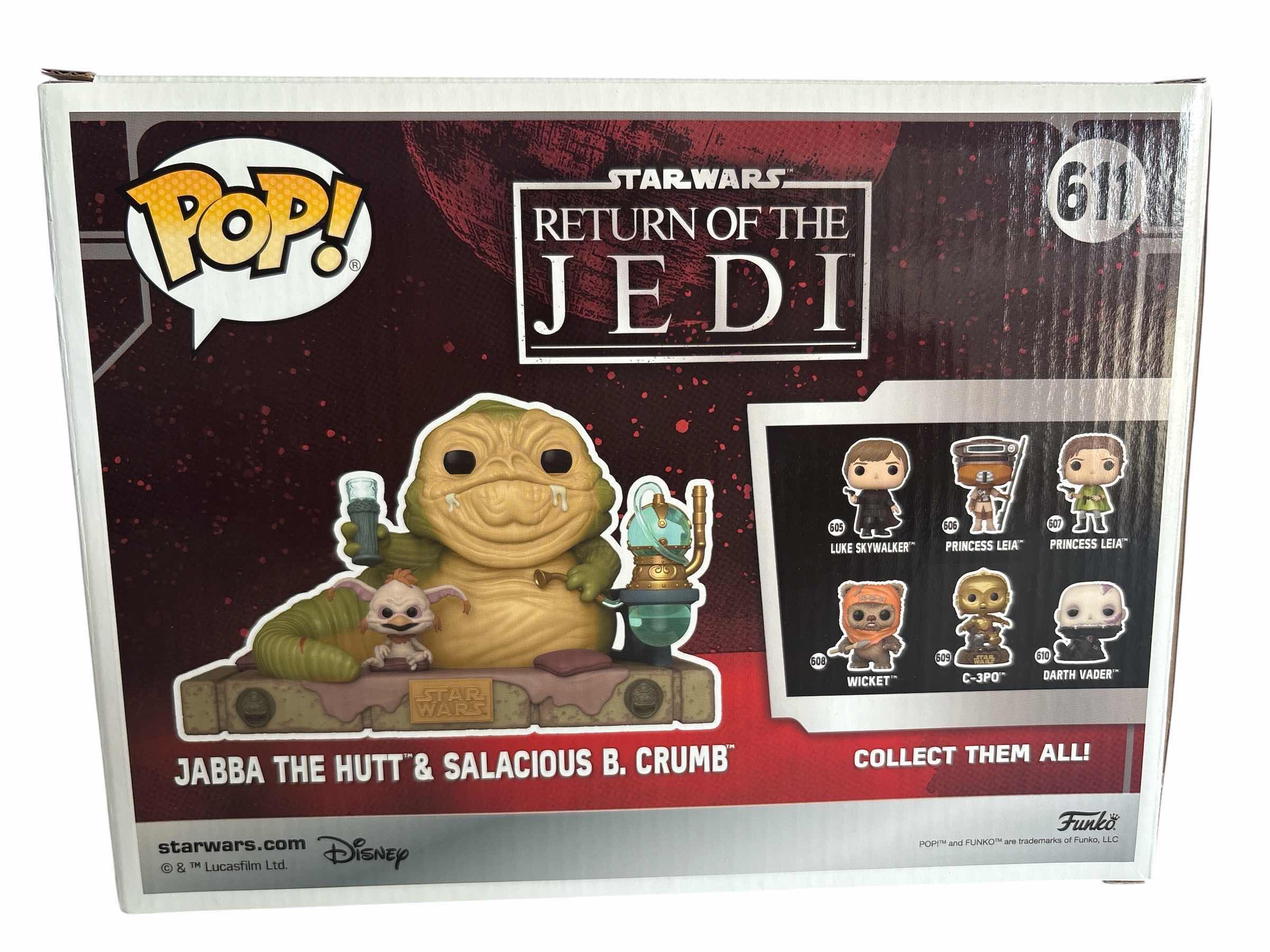 Photo 1 of NIB FUNKO POP ATAR WARS JABBA THE HUTT& SALACIOUS B. CRUMB