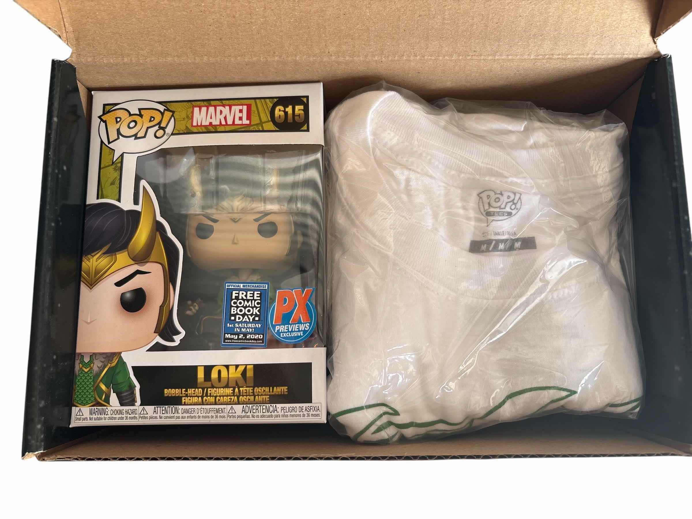 Photo 1 of NIB (3)PCS FUNKO POP MARVEL LOKI M SHIRTS