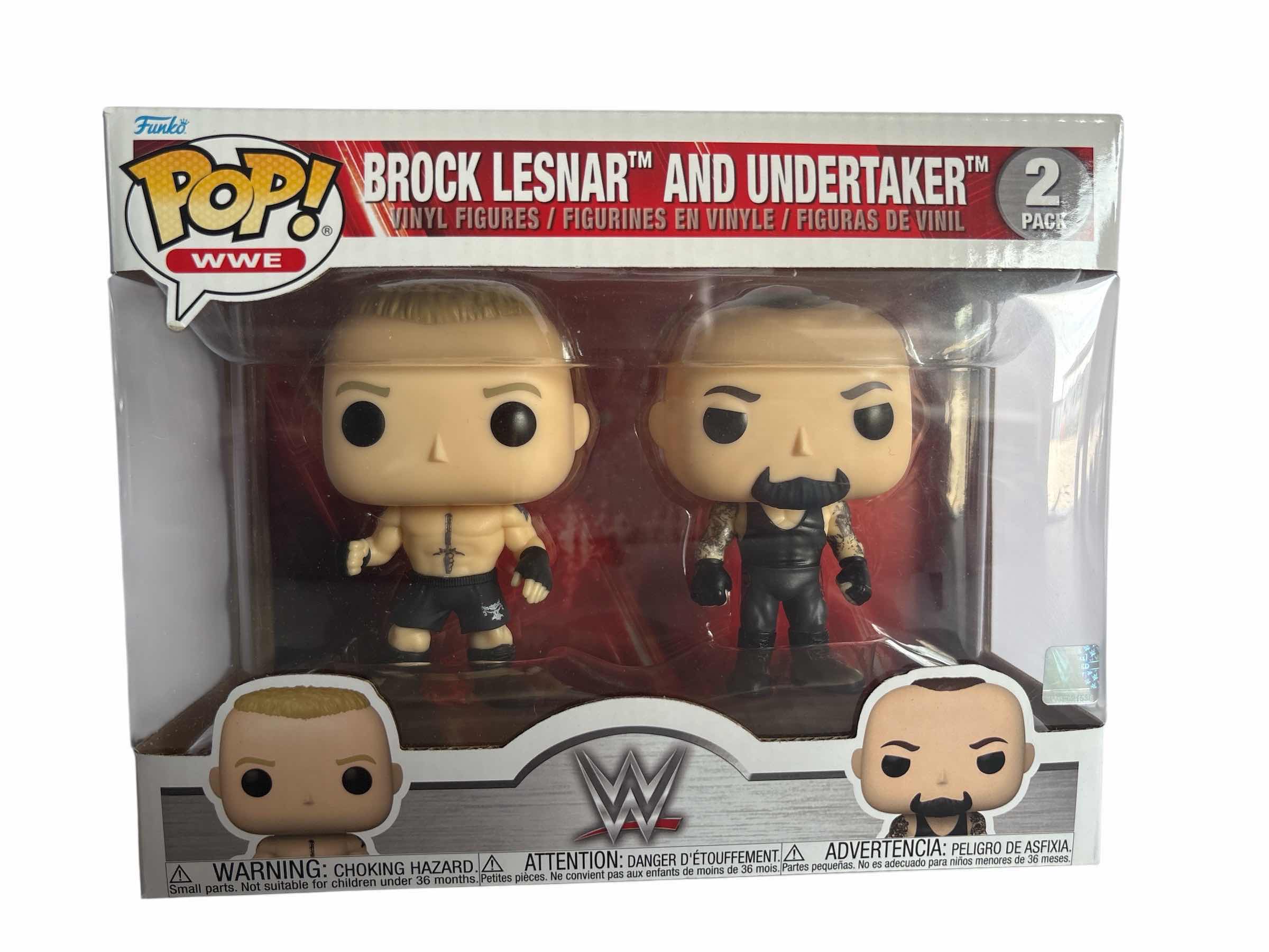 Photo 1 of NIB FUNKO POP WWE BROCK LESNAR AND UNDERTAKER