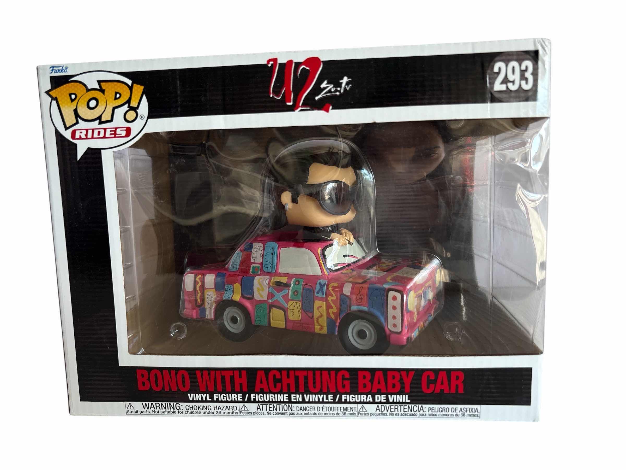 Photo 1 of $49 NIB FUNKO POP U2 BONO WITH ACHTUNG BABY CAR