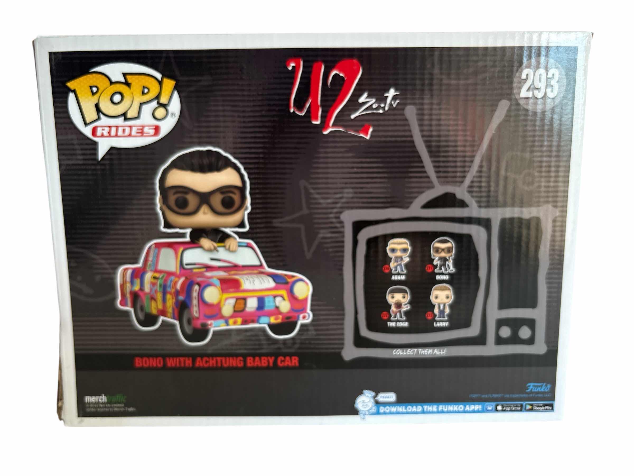 Photo 1 of $49 NIB FUNKO POP U2 BONO WITH ACHTUNG BABY CAR