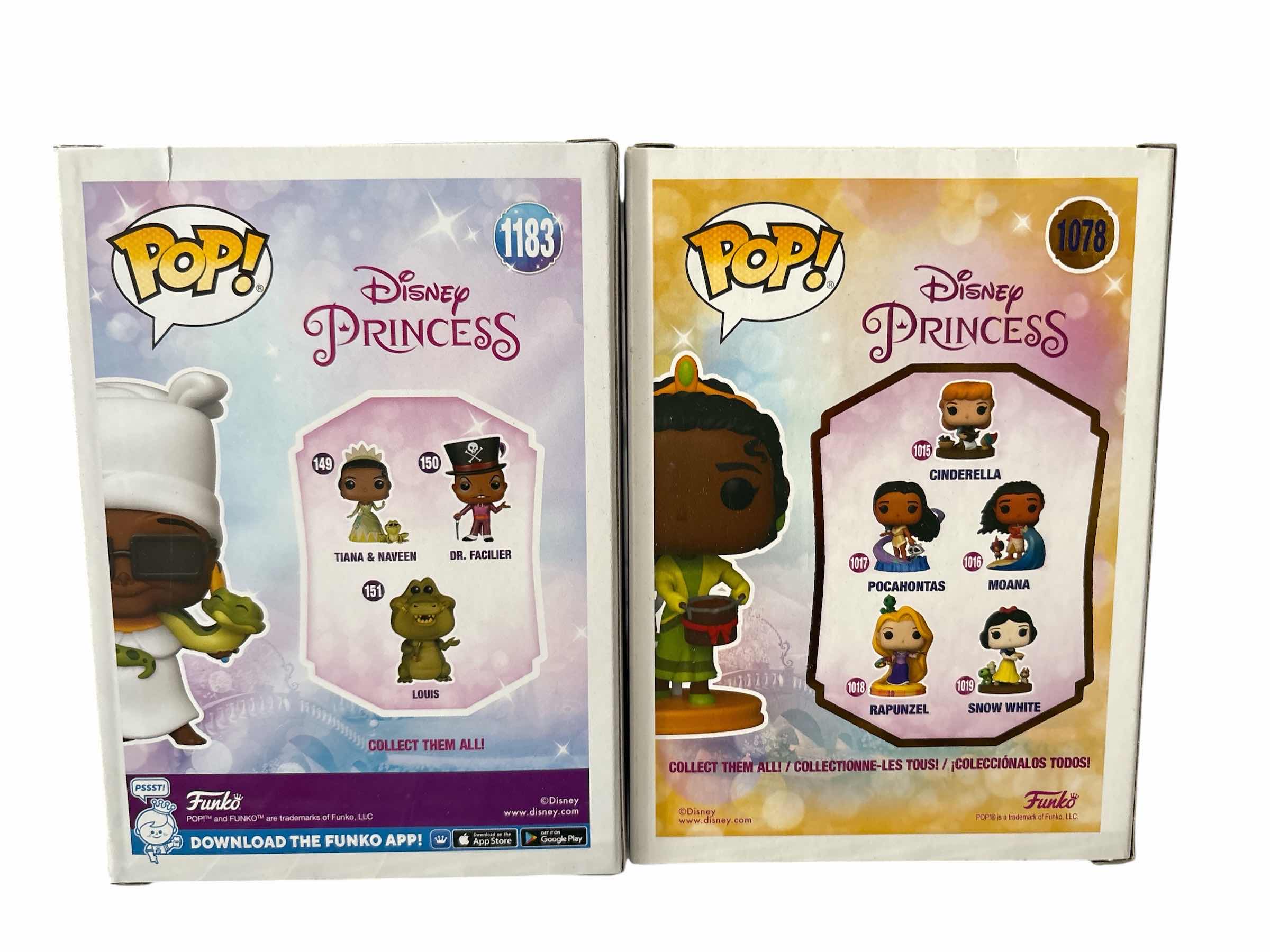 Photo 1 of NIB FUNKO PIP DISNEY PRINCESS TIANA AND MSNA ODI W/SNAKE