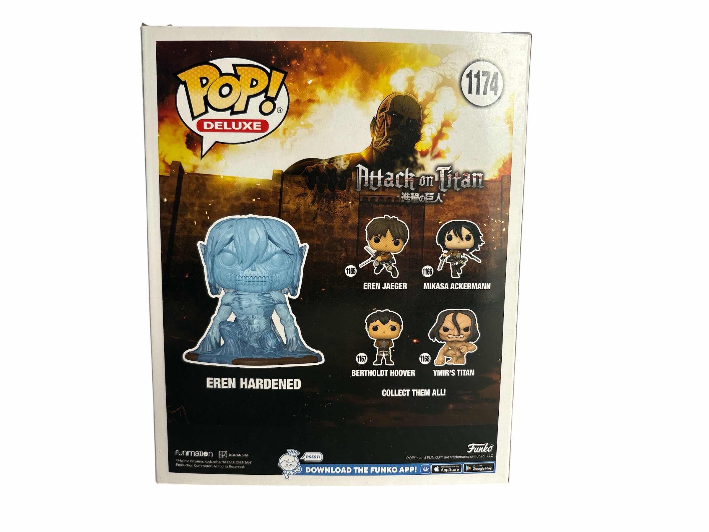 Photo 1 of NIB FUNKO POP ATTACK ON TITAN EREN HARDENED