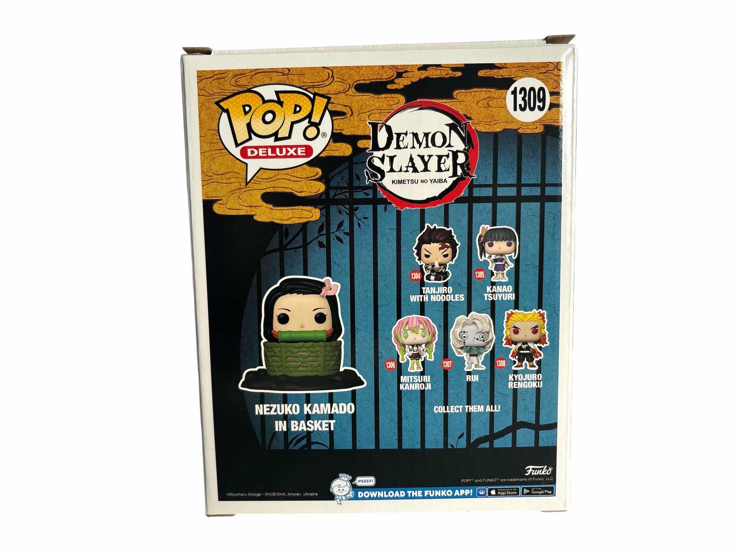 Photo 1 of NIB FUNKO POP DEMON SLAYER NEZUKO KAMADI IN BASKET