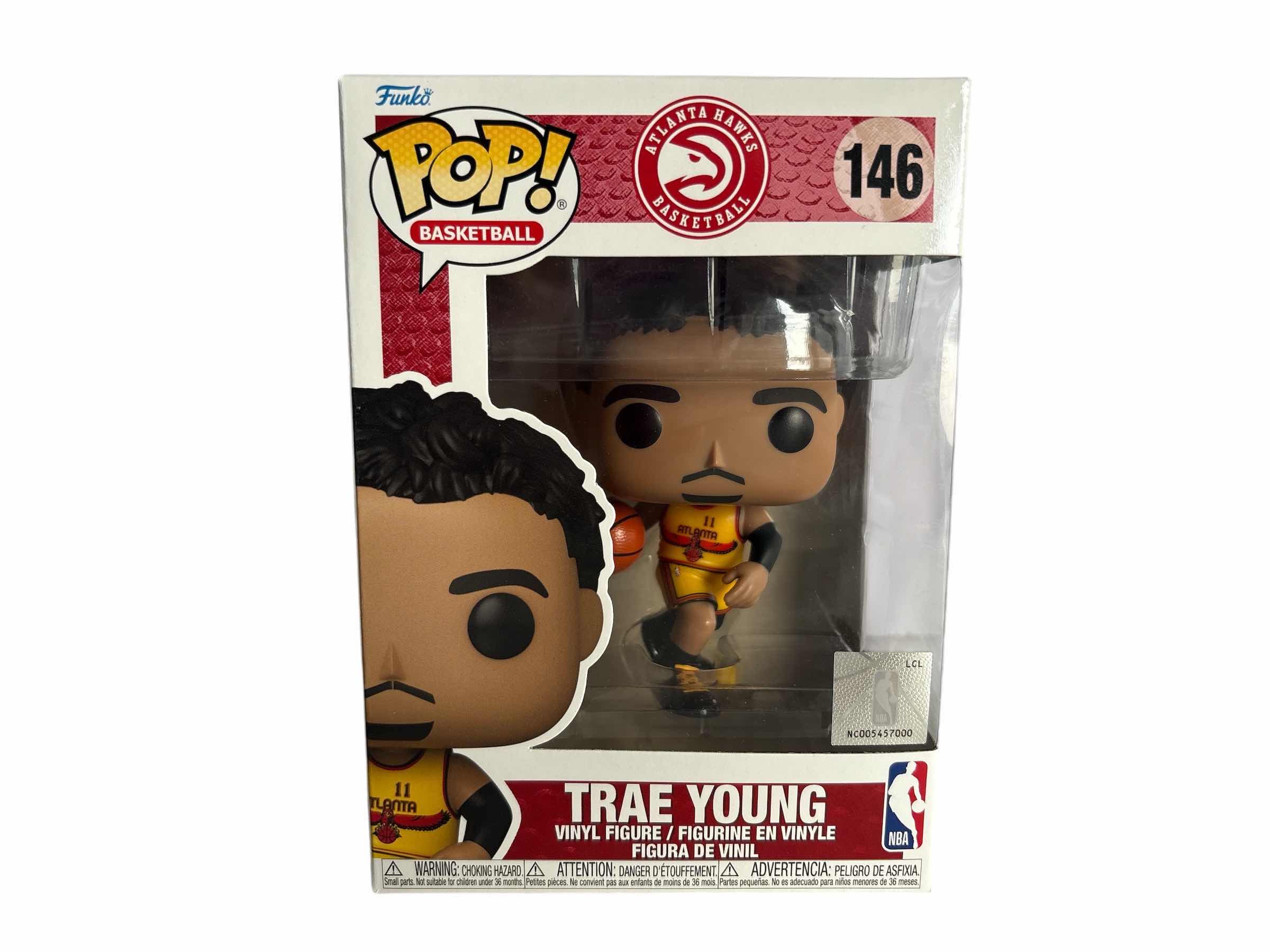 Photo 1 of NIB FUNKO POP ATLANTA HAWKS TRAE YOUNG