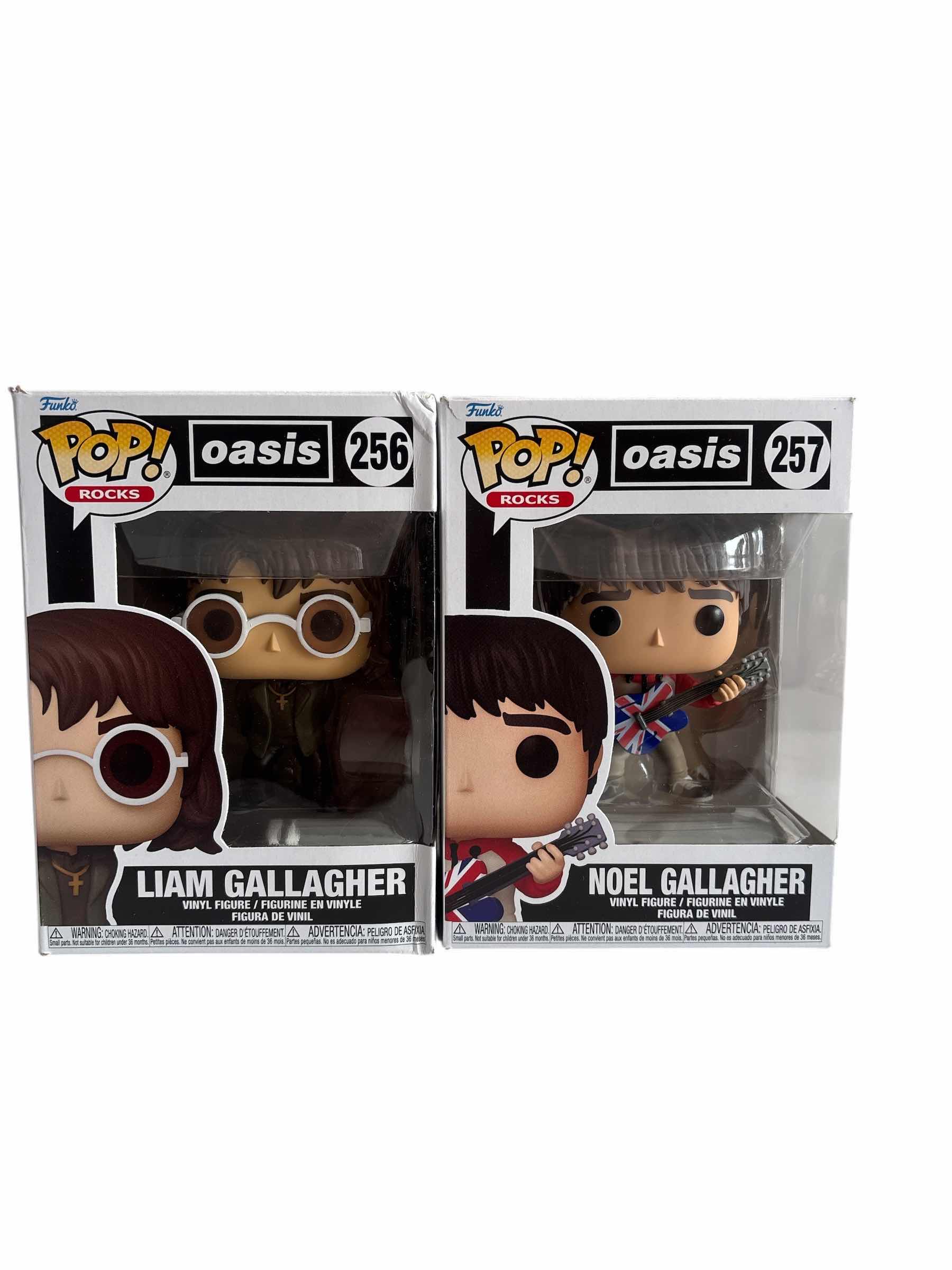 Photo 1 of 2(PCS) NIB FUNKO POP LIAM GALLAGHER & NORLLE GALLAGHER OASIS