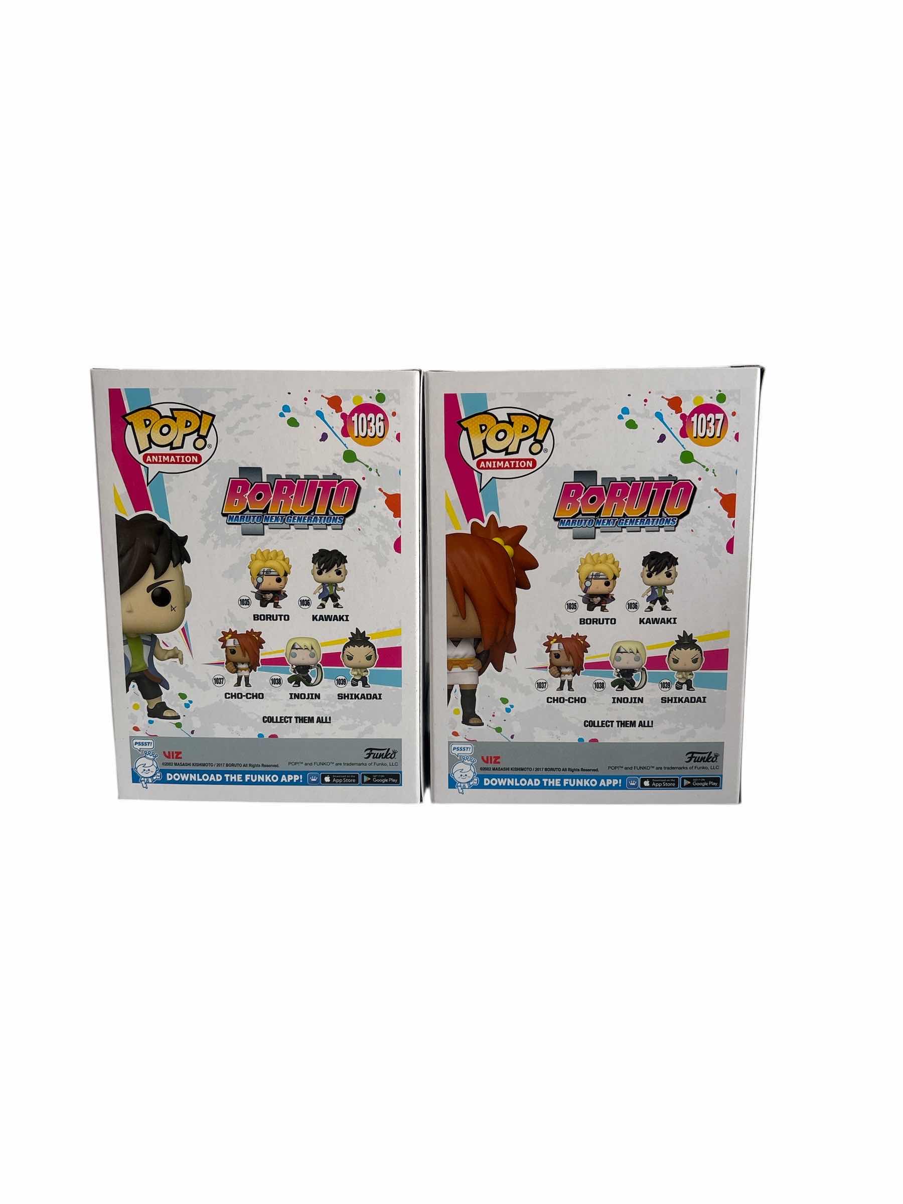 Photo 1 of 2(PCS) NIB FUNKO POP CHO-CHO & KAWAKI BORUTO NARUTO NEXT GENERATIONS