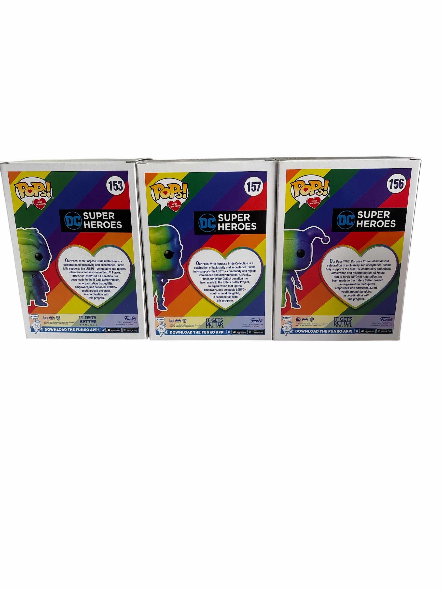 Photo 1 of 3(PCS) NIB FUNKO POP HARLEY WUINN & POISON IVY & ROBIN