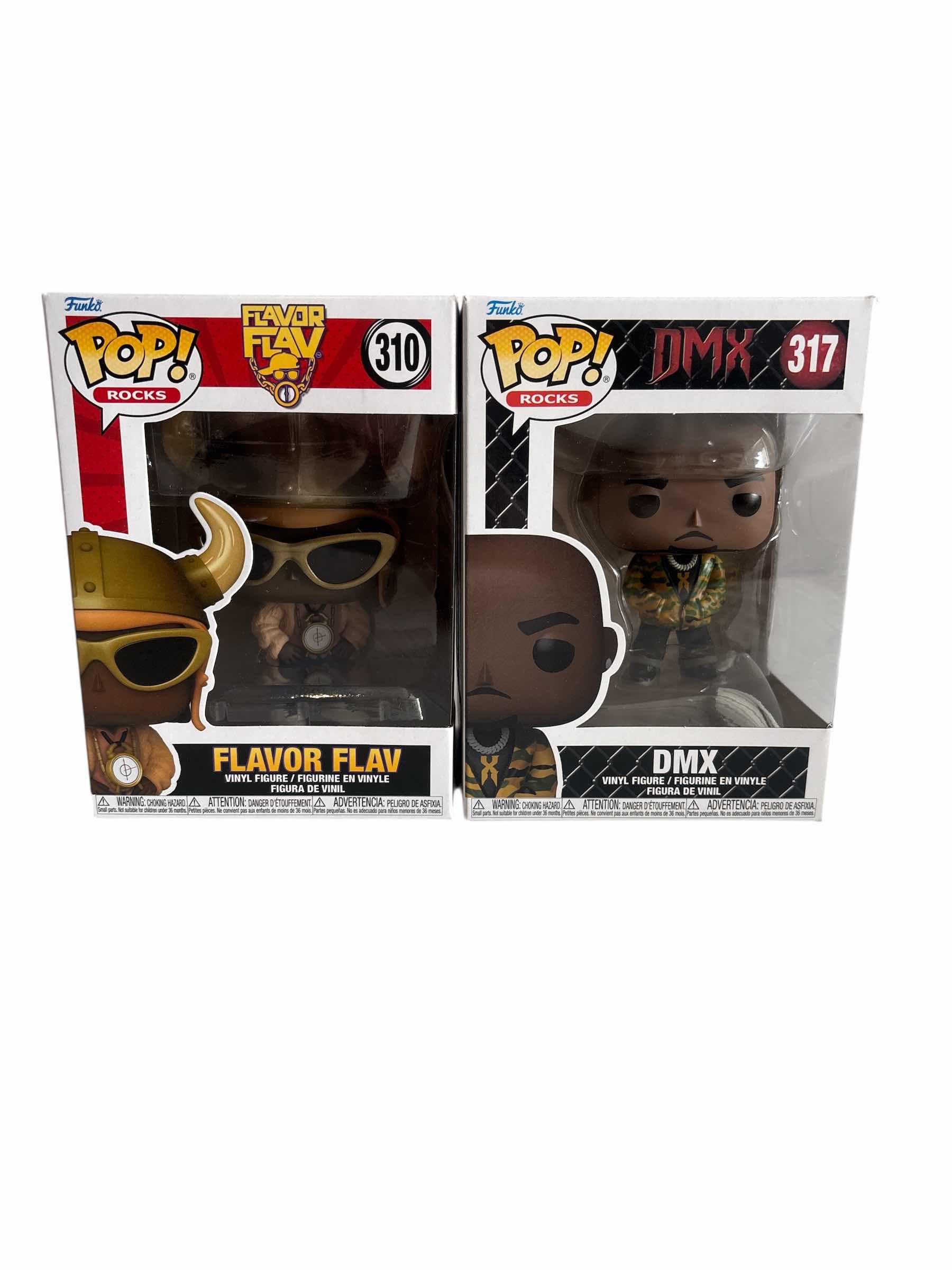 Photo 1 of 2(PCS) NIB FUNKO POP DMX DMX & FLAVOR FLAVE FLAVOR FLAVE