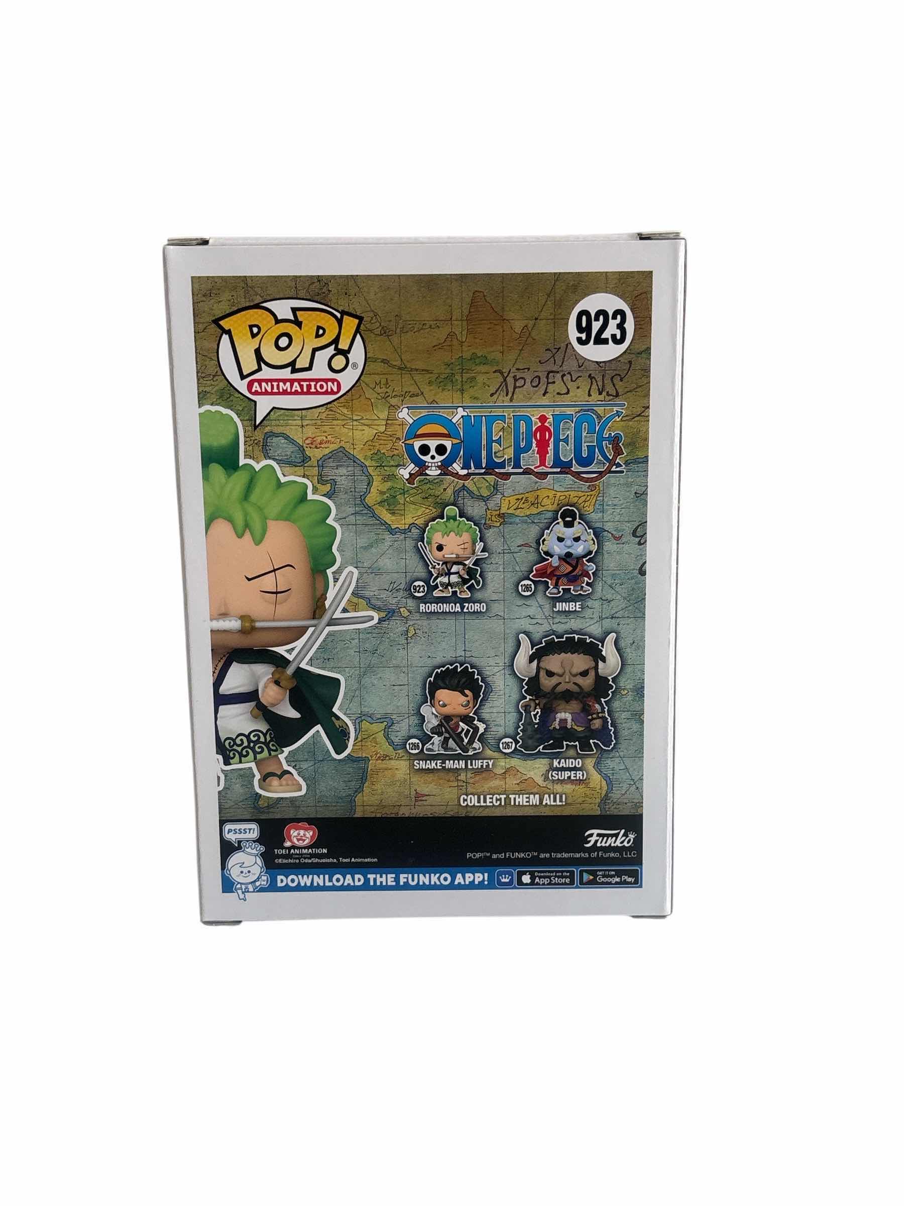 Photo 1 of NIB FUNKO POP RORONOA ZORO ONE PIECE