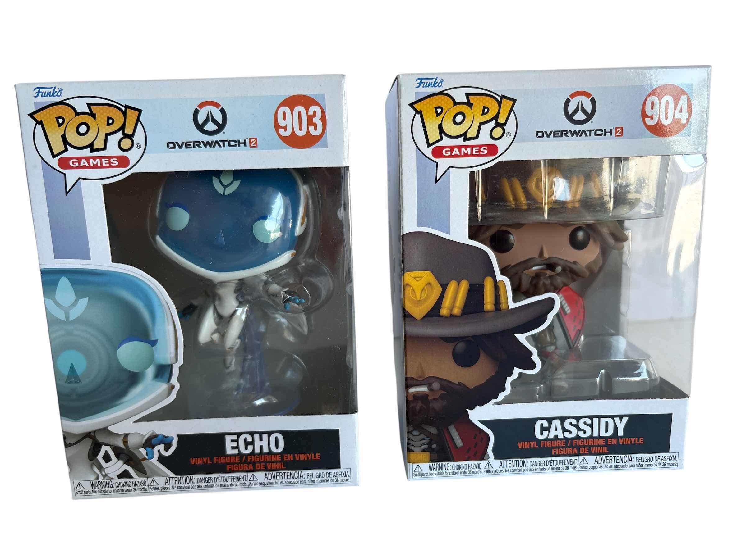 Photo 1 of (2)PCS NIB FUNKO POP OVERWATCH2 ECHO