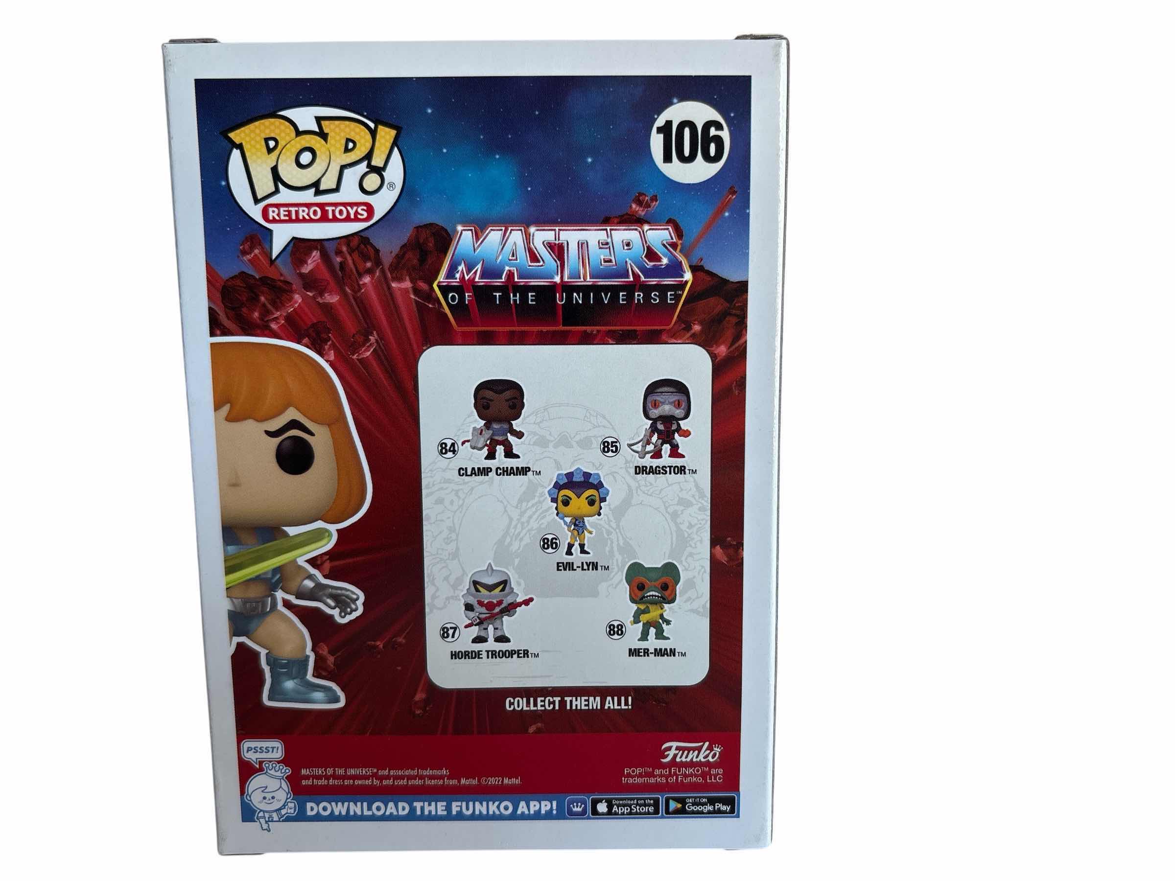 Photo 1 of NIB FUNKO POP MASTERS OF THE UNIVERSE HE-MAN