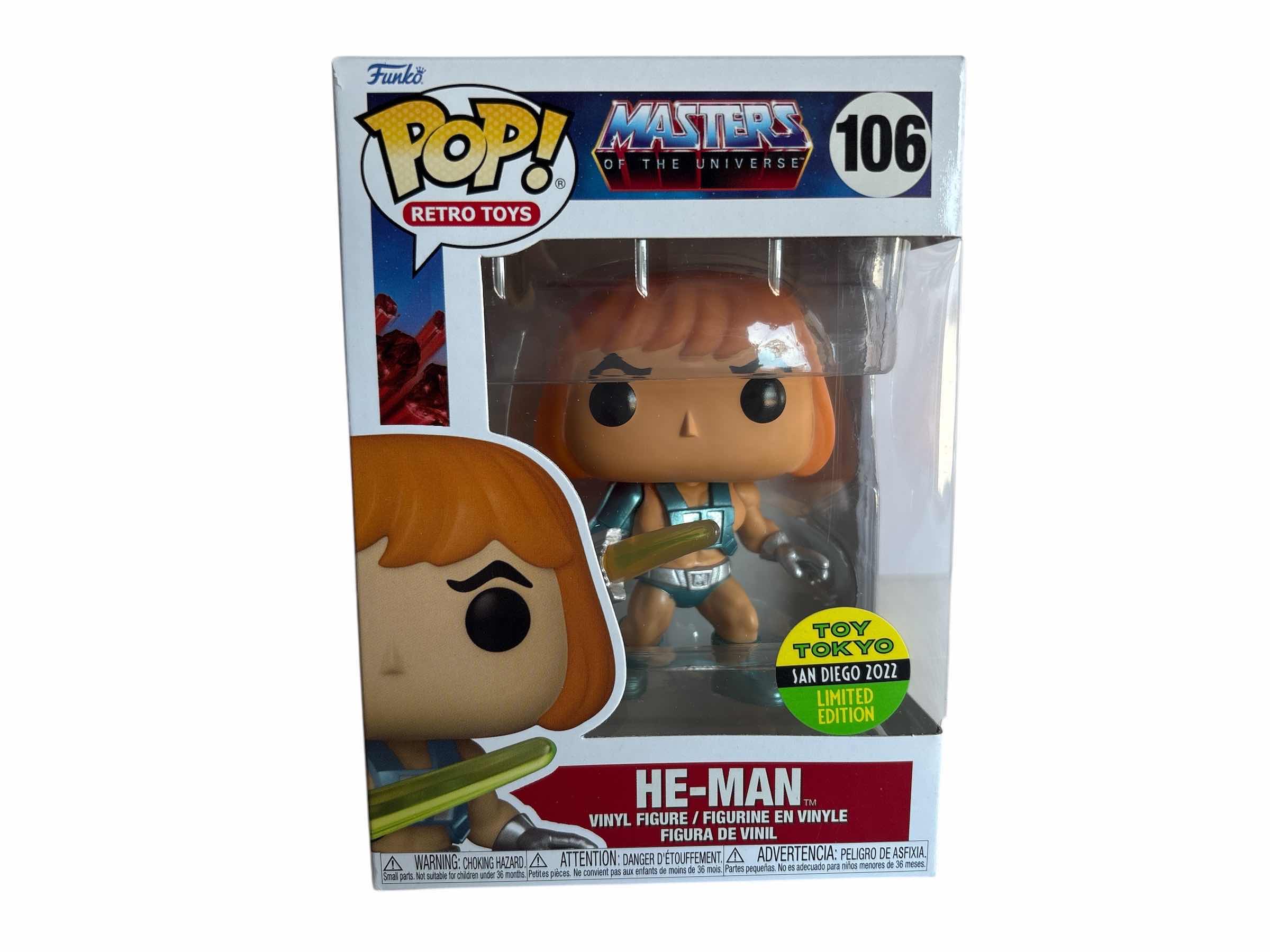 Photo 1 of NIB FUNKO POP MASTERS OF THE UNIVERSE HE-MAN