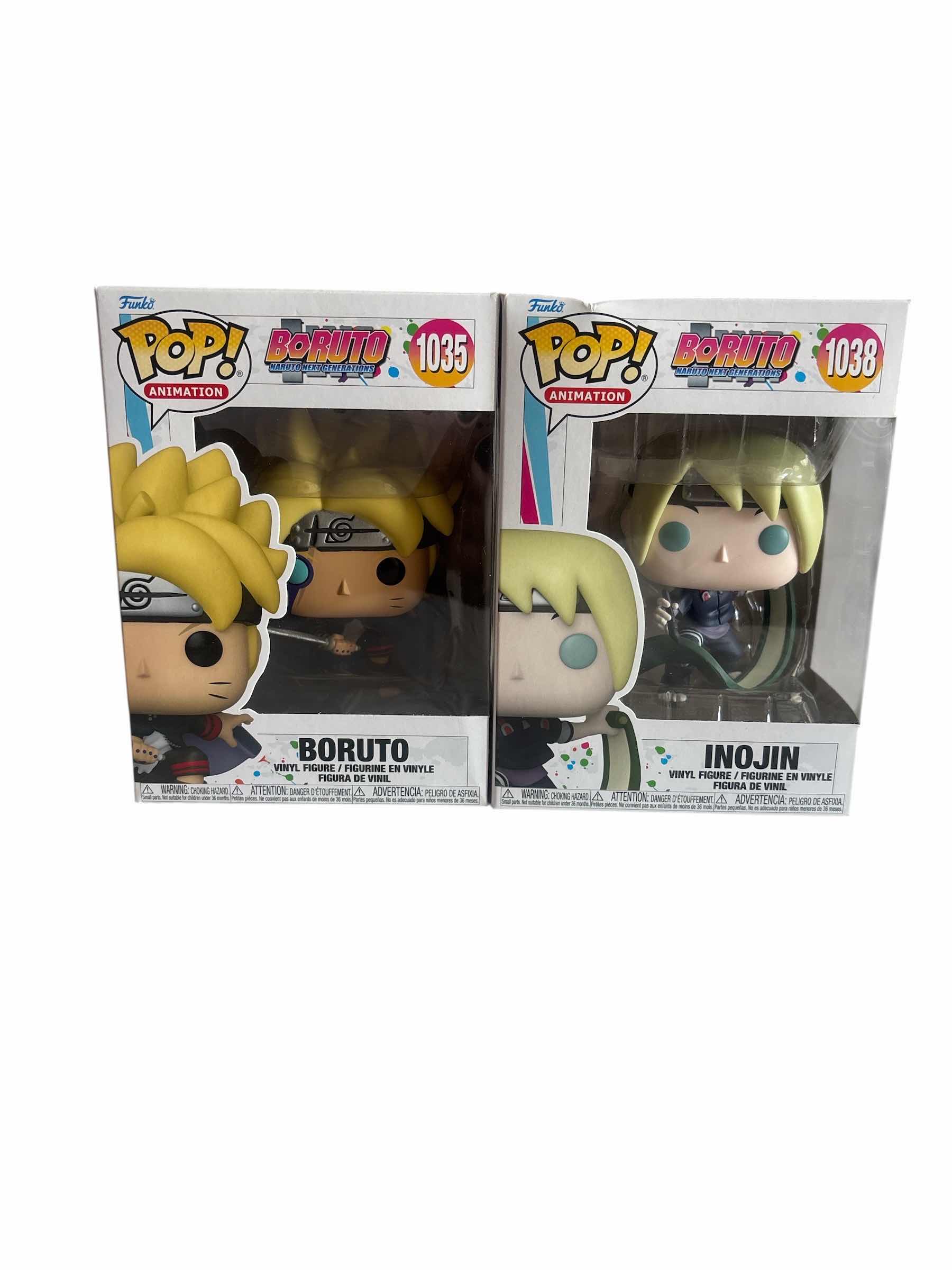 Photo 1 of 2 (PCS) NIB FUNKO POP BORUTO & INOJIN BORUTO NARUTO THE NEXT GENERATIONS