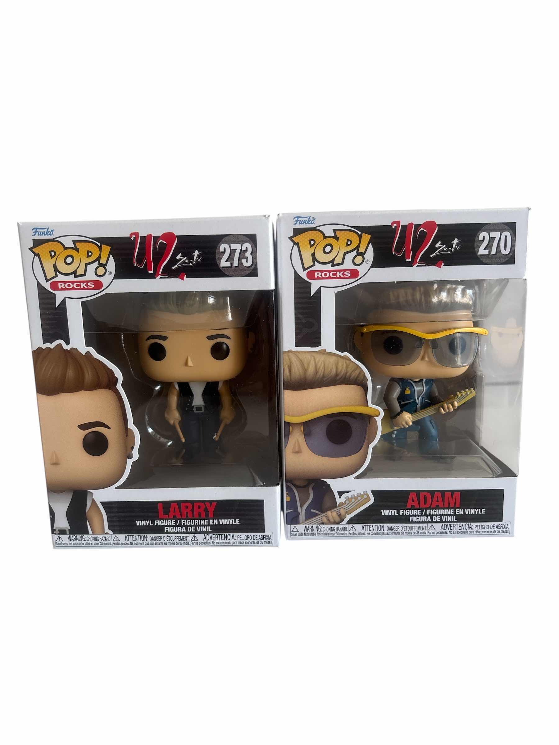 Photo 1 of (2)PCS. NIB FUNKO POP LARRY & ADAM U2